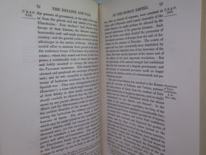 THE HISTORY OF THE DECLINE AND FALL OF THE ROMAN EMPIRE 1827 EDWARD GIBBON, FINELY BOUND BY BAYNTUN