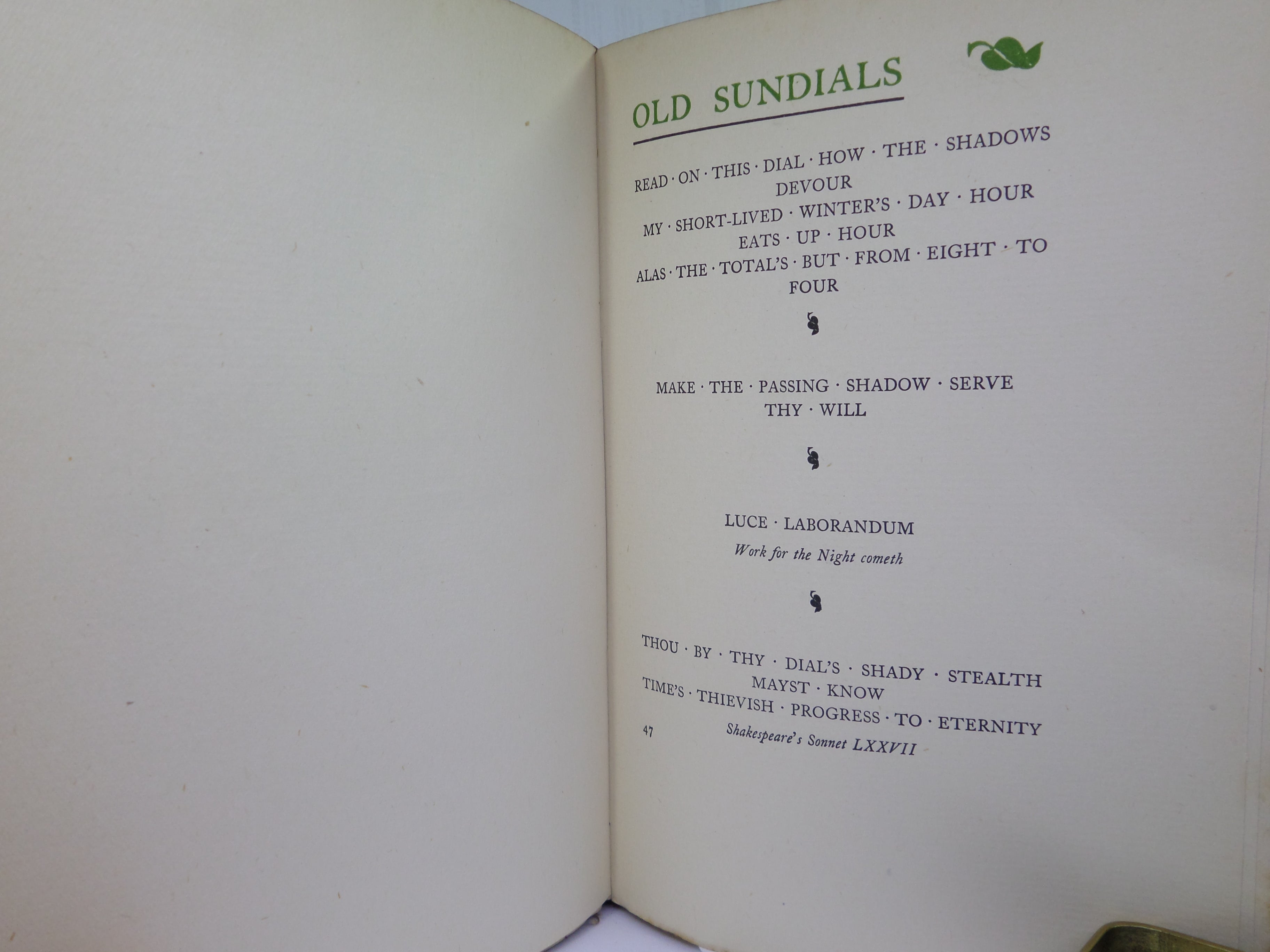 THE BOOK OF OLD SUNDIALS AND THEIR MOTTOES BY LAUNCELOT CROSS 1917