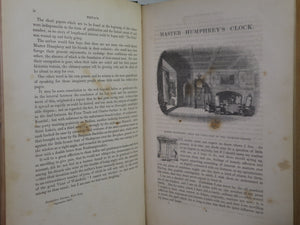 MASTER HUMPHREY'S CLOCK BY CHARLES DICKENS 1840-1841 FIRST EDITION LEATHER BOUND