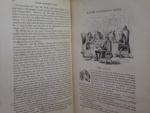 MASTER HUMPHREY'S CLOCK BY CHARLES DICKENS 1840-1841 FIRST EDITION LEATHER BOUND