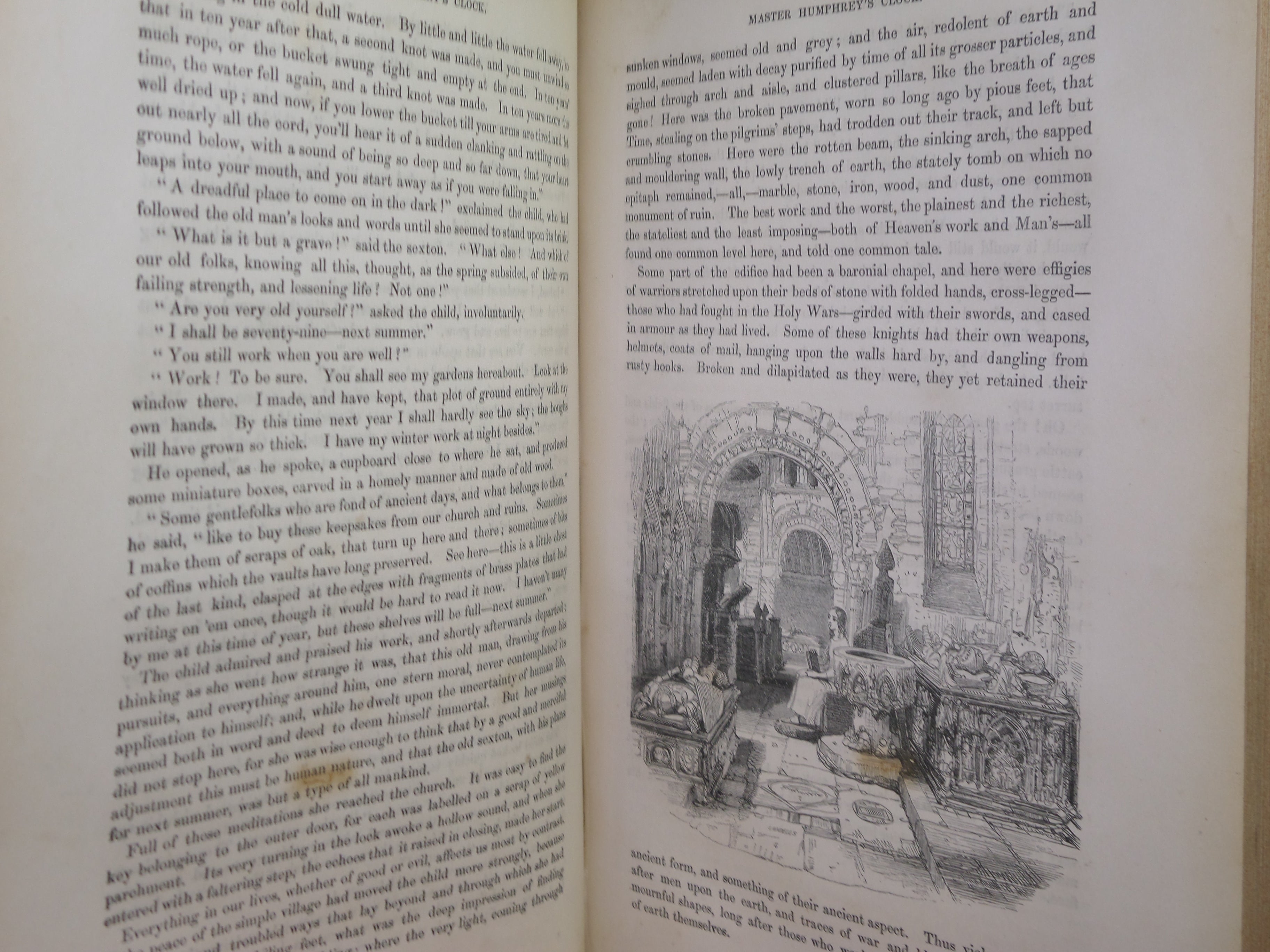 MASTER HUMPHREY'S CLOCK BY CHARLES DICKENS 1840-1841 FIRST EDITION LEATHER BOUND