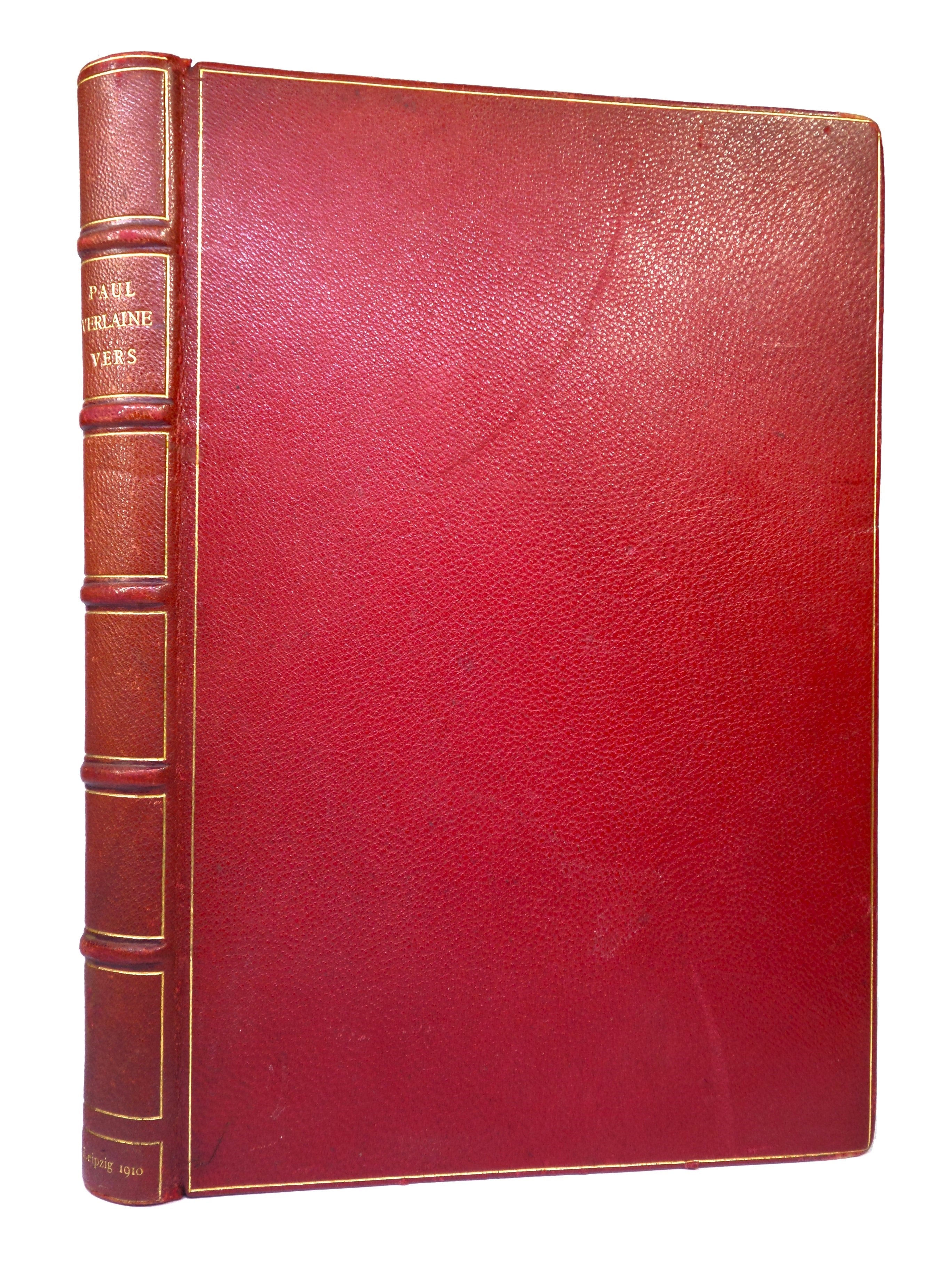 VERS BY PAUL VERLAINE 1910 FINELY BOUND BY CARL SONNTAG