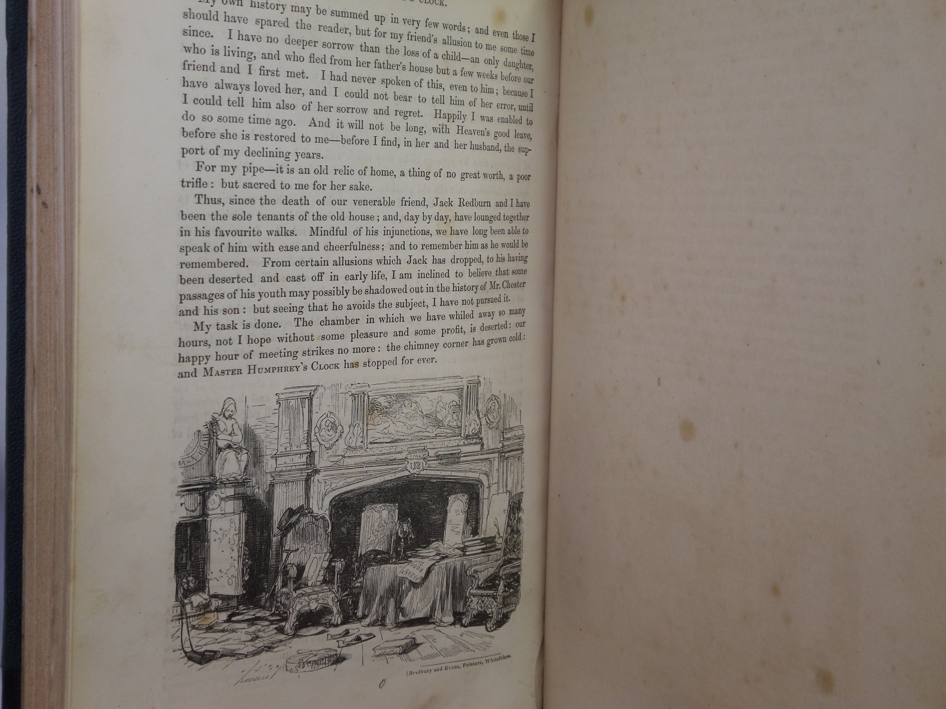 MASTER HUMPHREY'S CLOCK BY CHARLES DICKENS 1840-1841 FIRST EDITION LEATHER BOUND