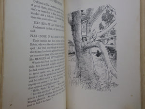 WINNIE-THE-POOH BY A. A. MILNE 1926 LEATHER BOUND FIRST EDITION