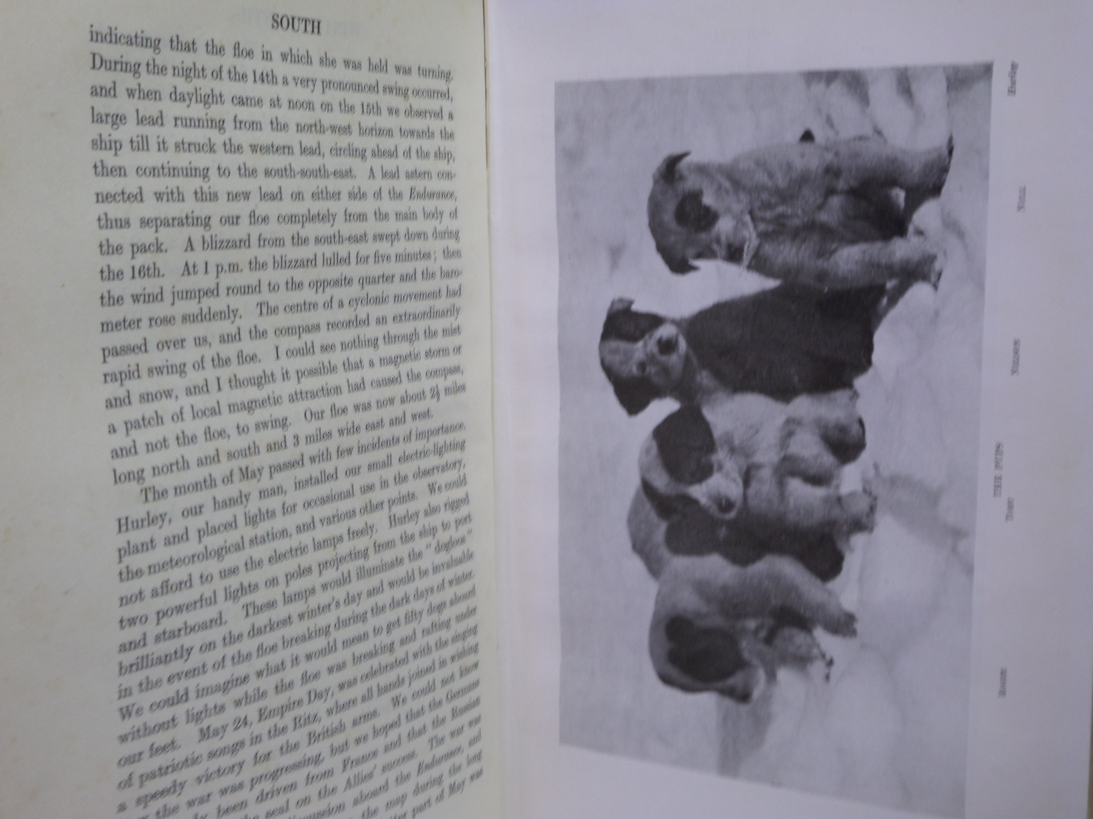 SOUTH: THE STORY OF SHACKLETON'S LAST EXPEDITION 1914-1917 BY ERNEST SHACKLETON 1920