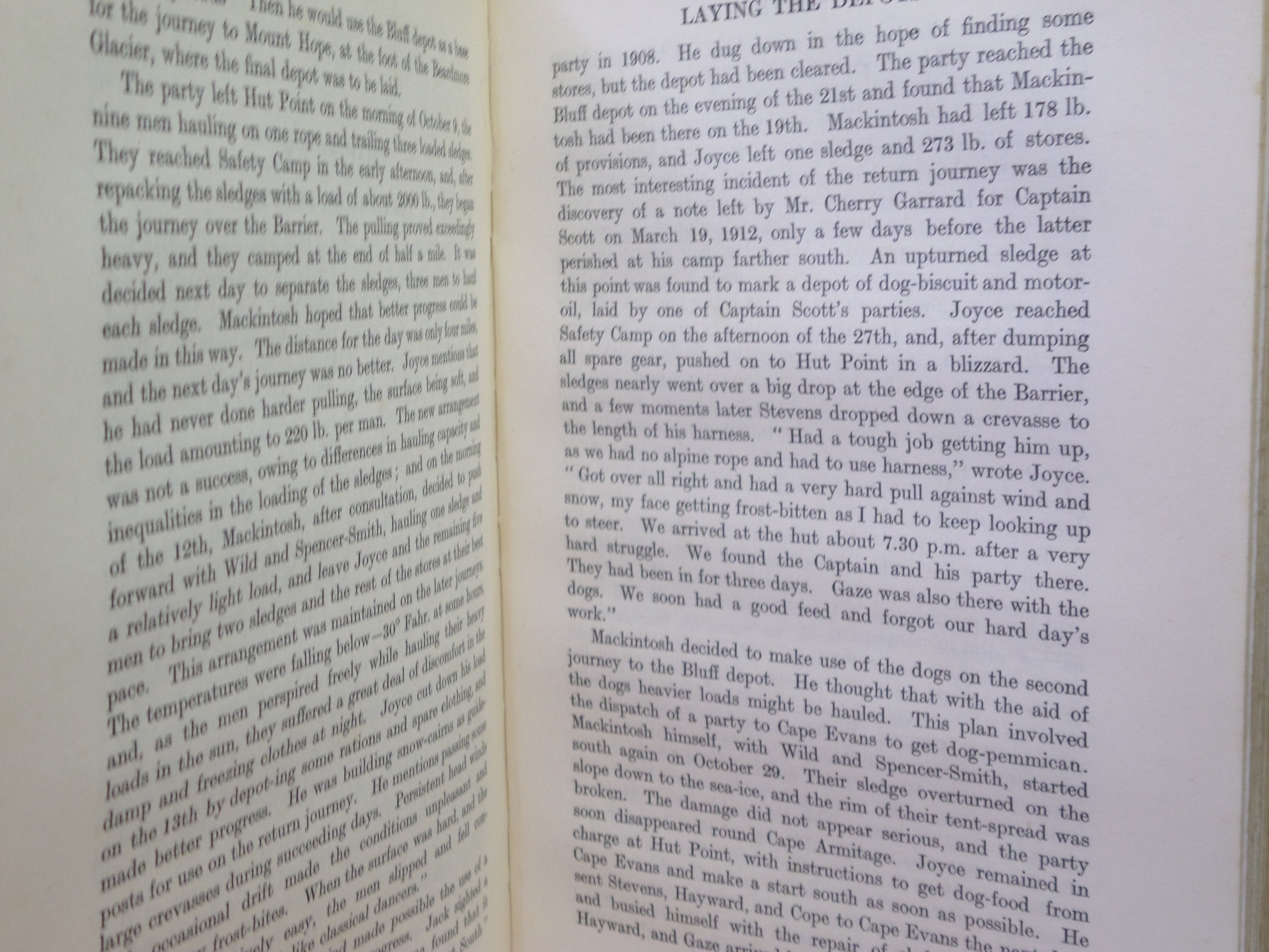 SOUTH: THE STORY OF SHACKLETON'S LAST EXPEDITION 1914-1917 BY ERNEST SHACKLETON 1920