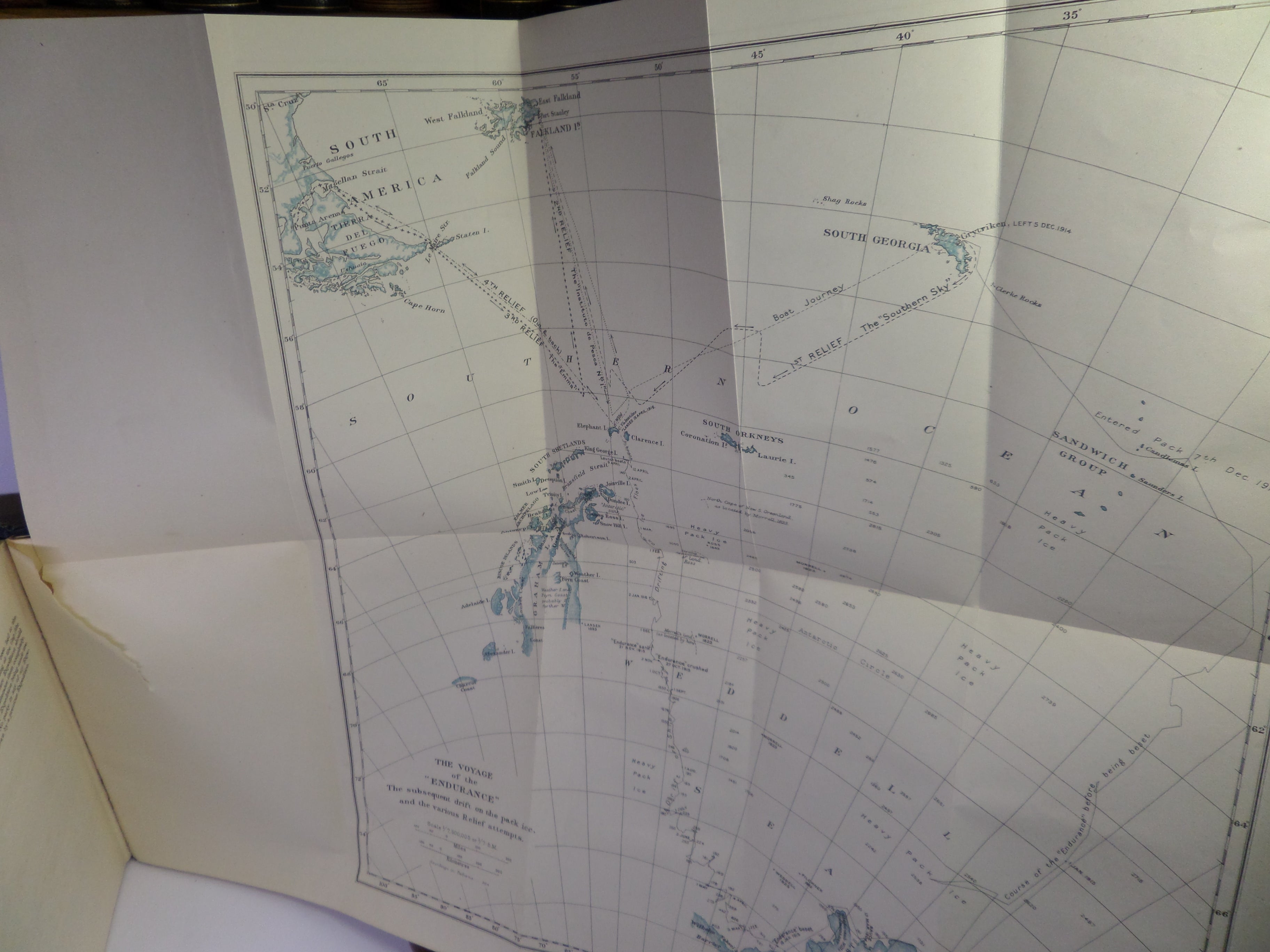 SOUTH: THE STORY OF SHACKLETON'S LAST EXPEDITION 1914-1917 BY ERNEST SHACKLETON 1920