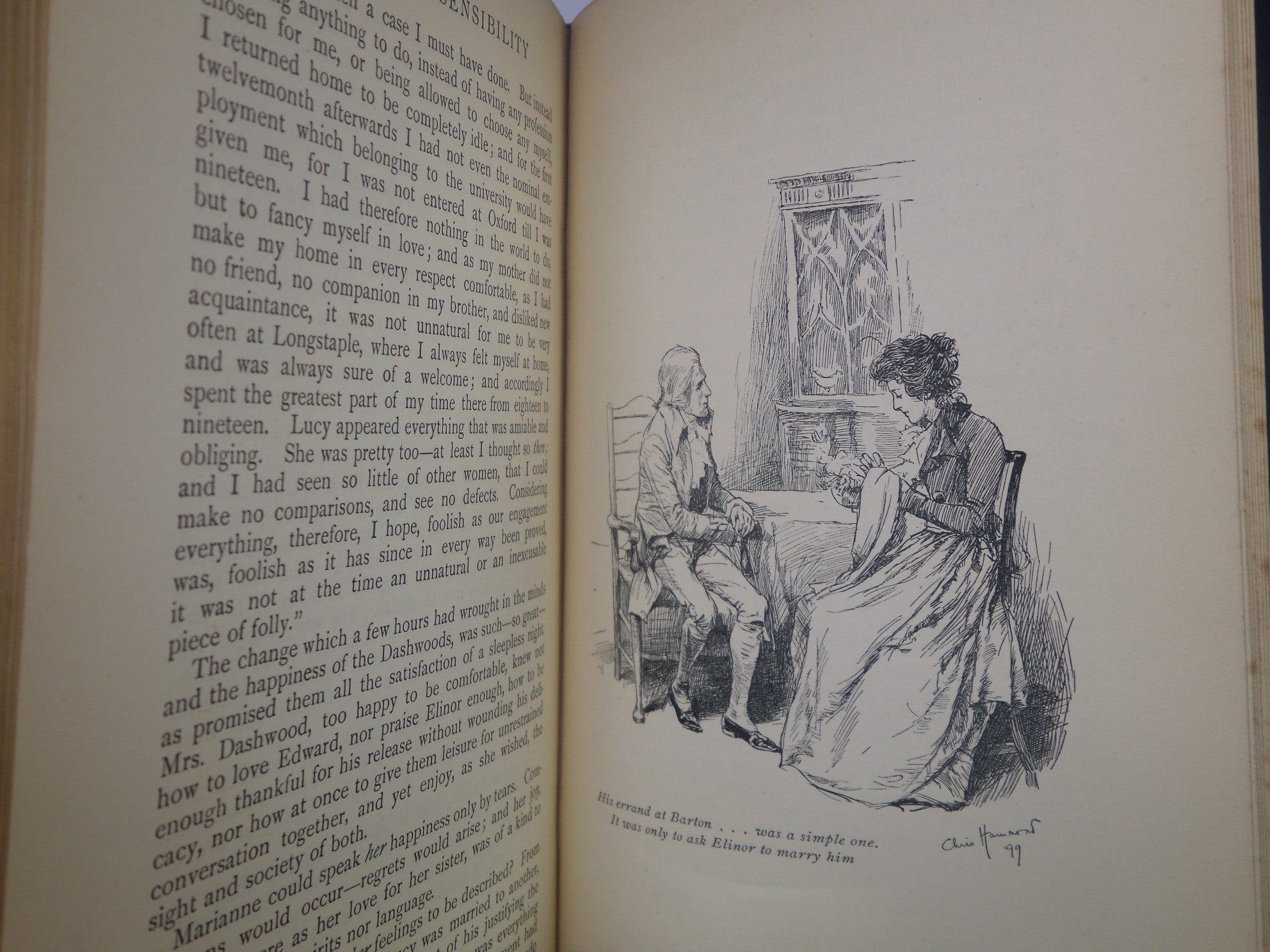 SENSE AND SENSIBILITY BY JANE AUSTEN 1899 ILLUSTRATED BY CHRIS HAMMOND