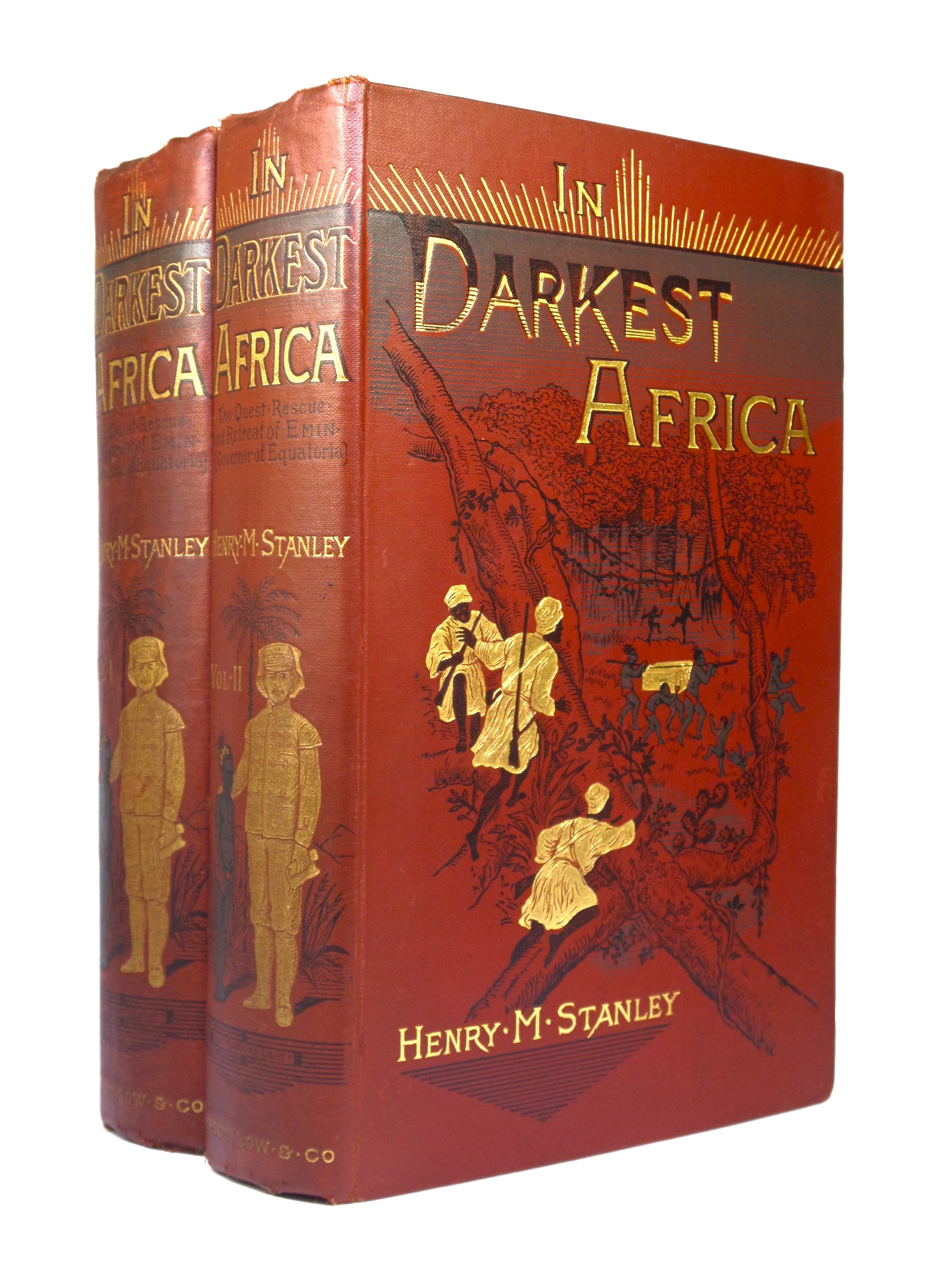 IN DARKEST AFRICA BY HENRY M. STANLEY 1890 FIRST EDITION