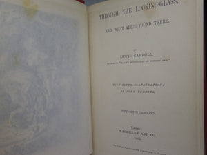 ALICE'S ADVENTURES IN WONDERLAND & THROUGH THE LOOKING-GLASS 1885-1886 LEWIS CARROLL