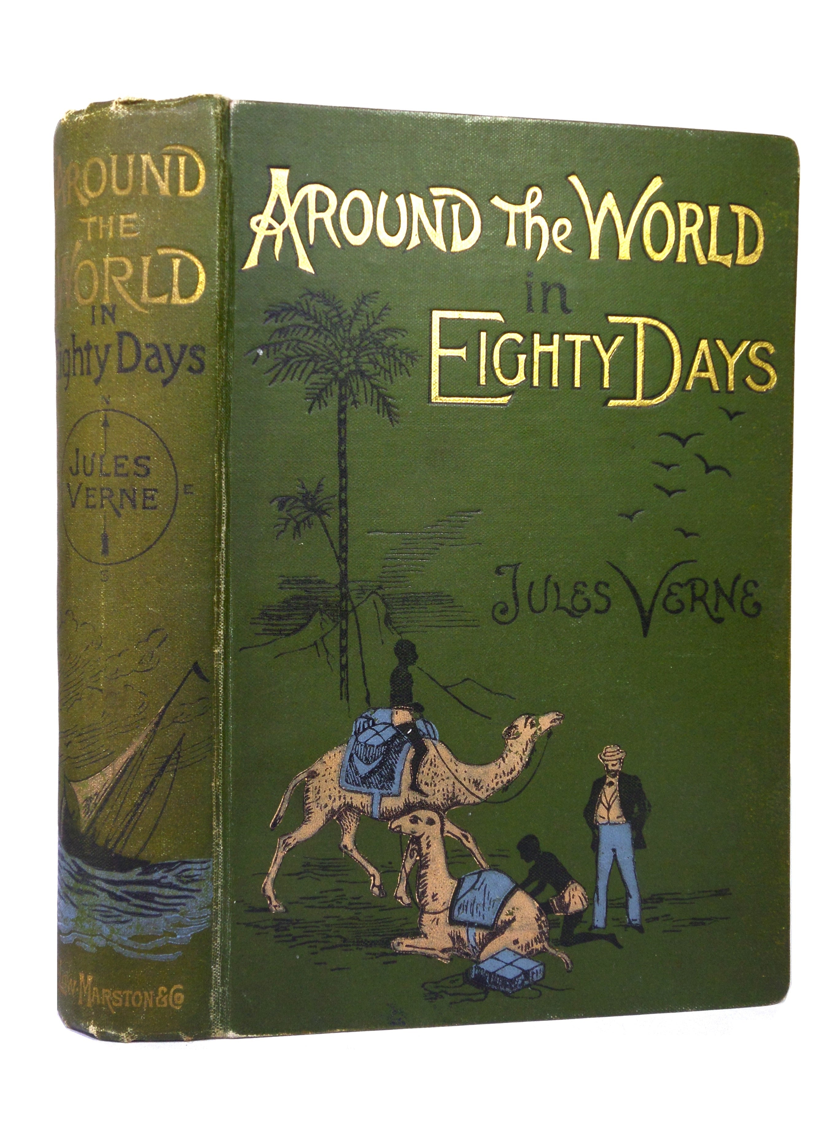 AROUND THE WORLD IN EIGHTY DAYS BY JULES VERNE C.1900