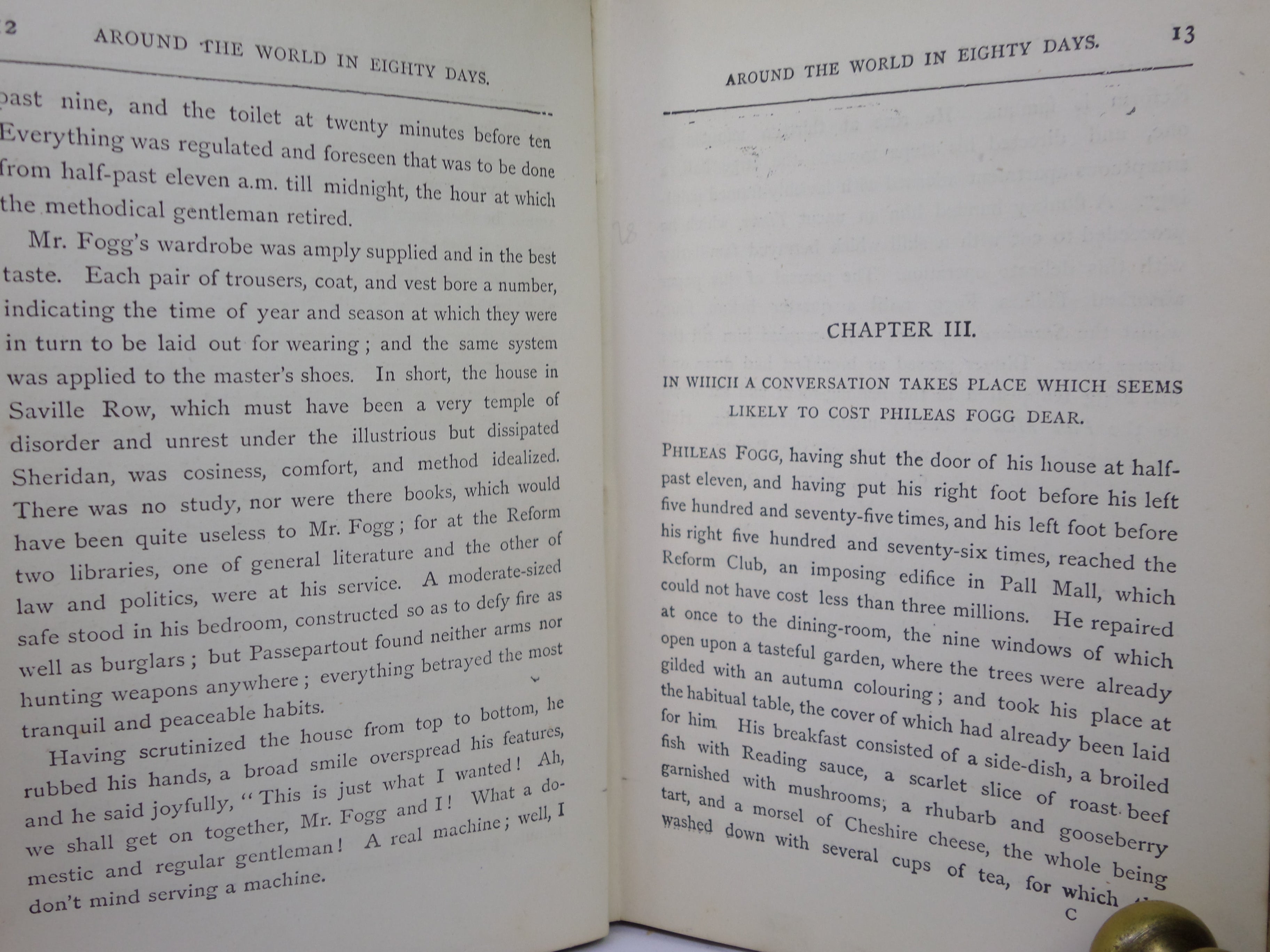 AROUND THE WORLD IN EIGHTY DAYS BY JULES VERNE C.1900