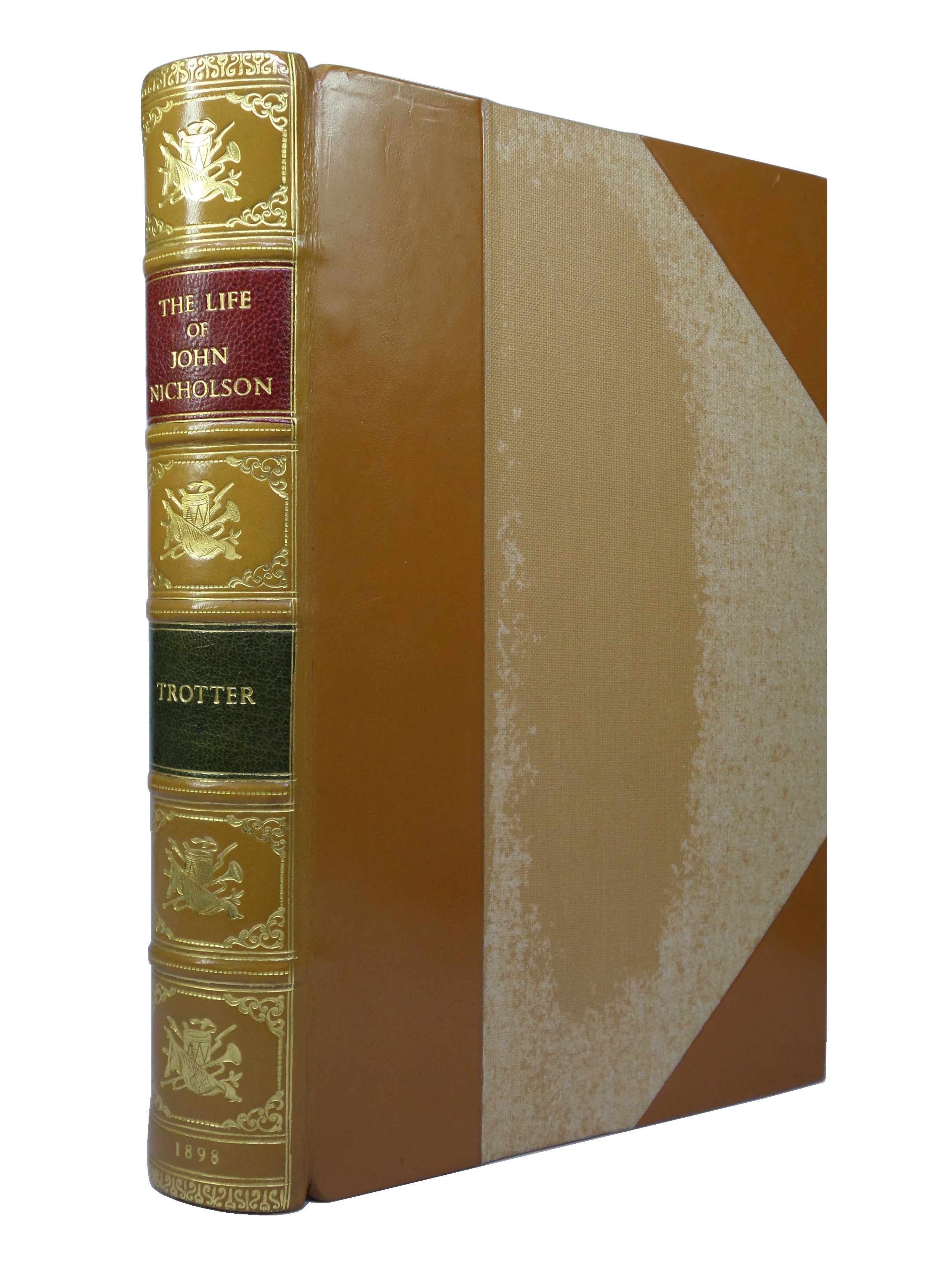 THE LIFE OF JOHN NICHOLSON, SOLDIER AND ADMINISTRATOR BY CAPTAIN LIONEL J. TROTTER 1898 FINELY BOUND BY BAYNTUN-RIVIERE