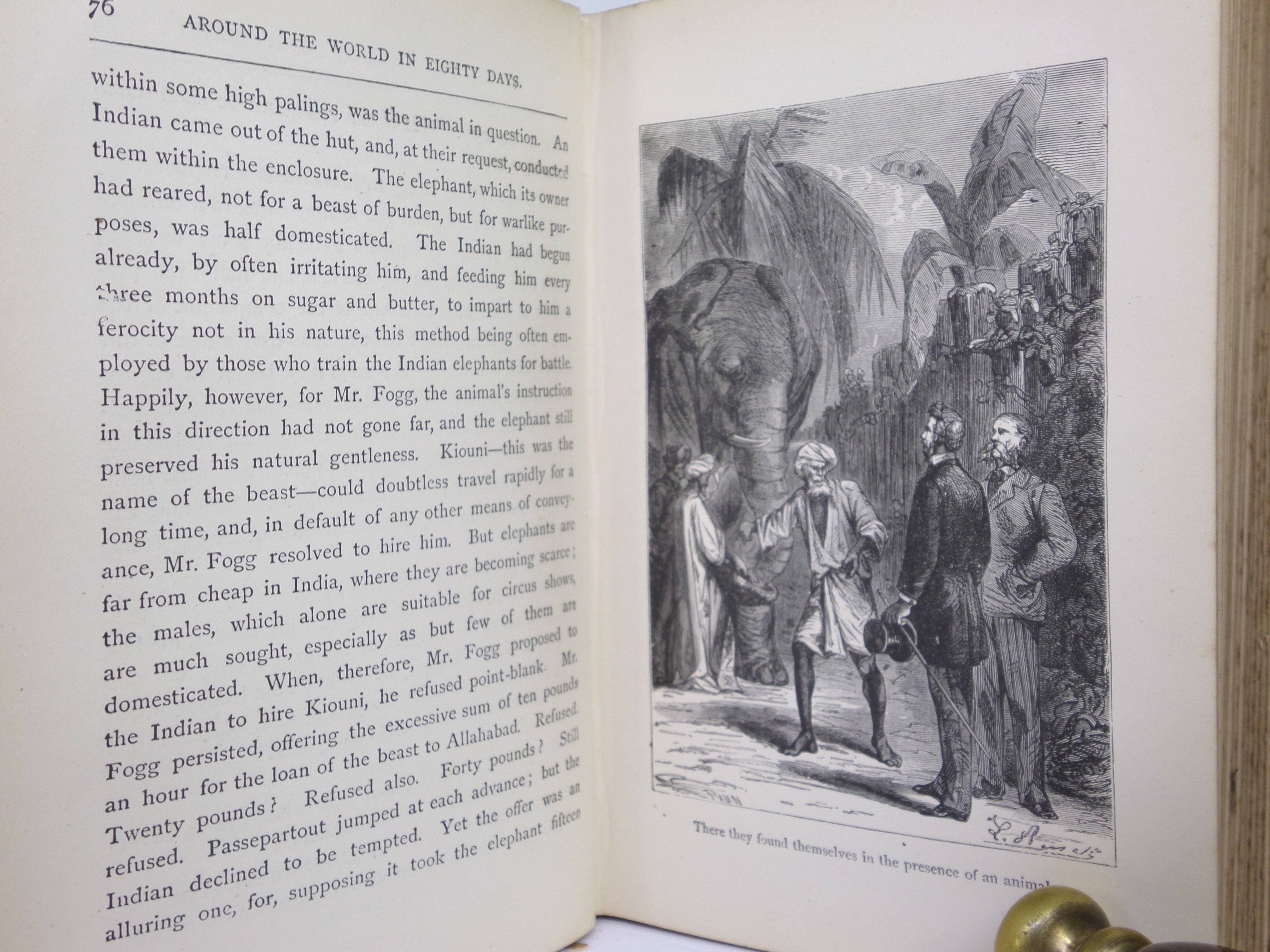 AROUND THE WORLD IN EIGHTY DAYS BY JULES VERNE C.1900