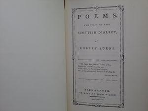 POEMS CHIEFLY IN THE SCOTTISH DIALECT BY ROBERT BURNS SANGORSKI FINE BINDING