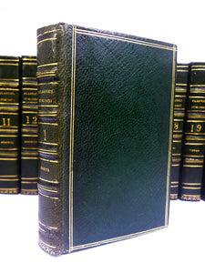 [ITALIAN POETRY] BIBLIOTECA POETICA ITALIANA 1820-22 FINELY BOUND IN 30 MINIATURE VOLUMES