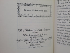 POEMS CHIEFLY IN THE SCOTTISH DIALECT BY ROBERT BURNS SANGORSKI FINE BINDING