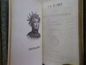 [ITALIAN POETRY] BIBLIOTECA POETICA ITALIANA 1820-22 FINELY BOUND IN 30 MINIATURE VOLUMES