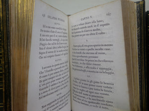 [ITALIAN POETRY] BIBLIOTECA POETICA ITALIANA 1820-22 FINELY BOUND IN 30 MINIATURE VOLUMES