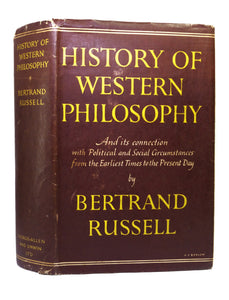 HISTORY OF WESTERN PHILOSOPHY BY BERTRAND RUSSELL 1946 FIRST EDITION