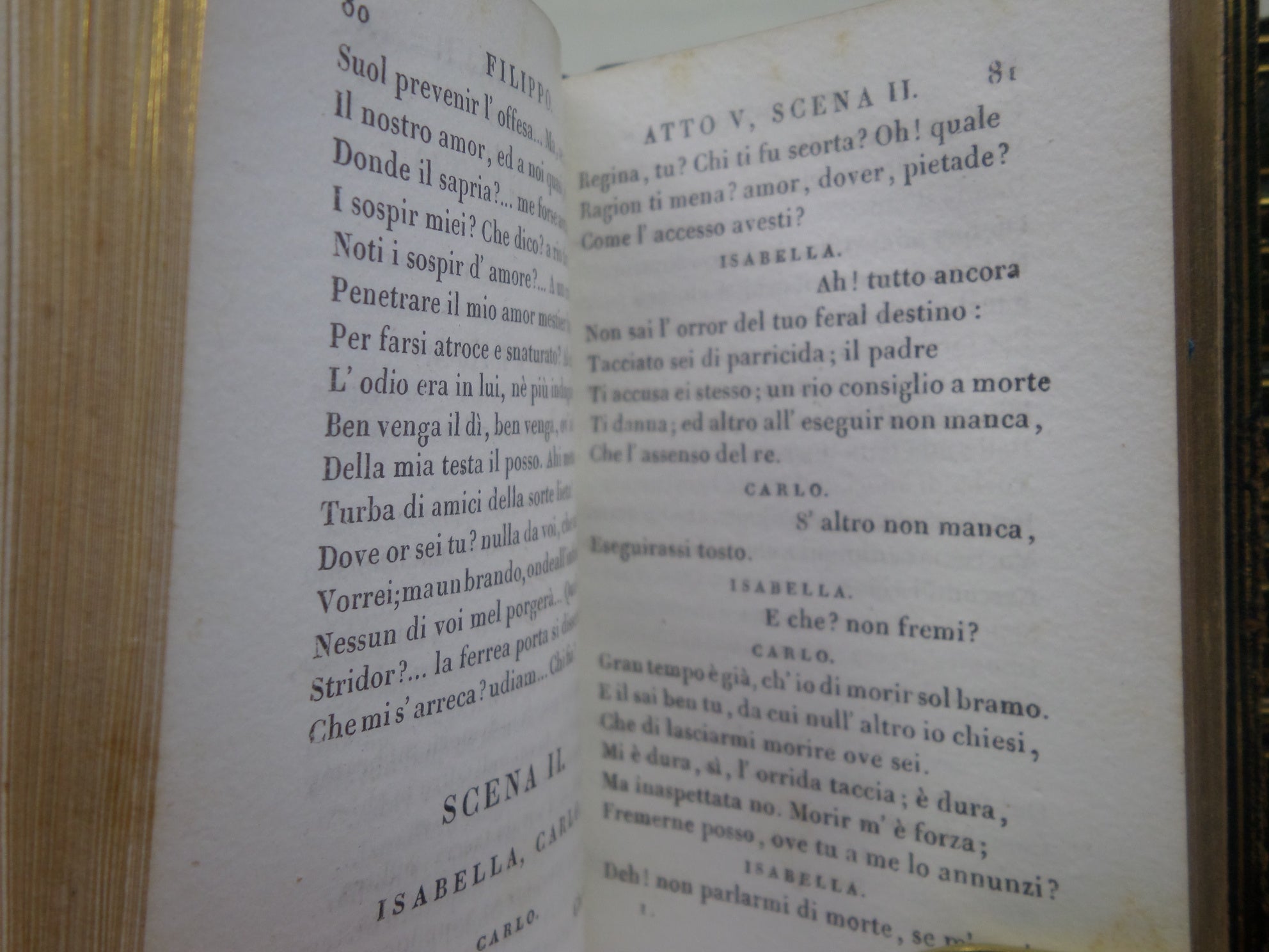 [ITALIAN POETRY] BIBLIOTECA POETICA ITALIANA 1820-22 FINELY BOUND IN 30 MINIATURE VOLUMES