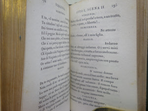 [ITALIAN POETRY] BIBLIOTECA POETICA ITALIANA 1820-22 FINELY BOUND IN 30 MINIATURE VOLUMES