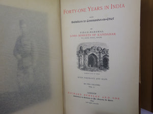 FORTY-ONE YEARS IN INDIA BY LORD ROBERTS OF KANDAHAR 1897 FIRST EDITION FINELY BOUND BY BAYNTUN-RIVIERE