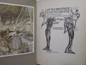 LITTLE BROTHER & LITTLE SISTER 1917 BROTHERS GRIMM, ARTHUR RACKHAM FIRST EDITION