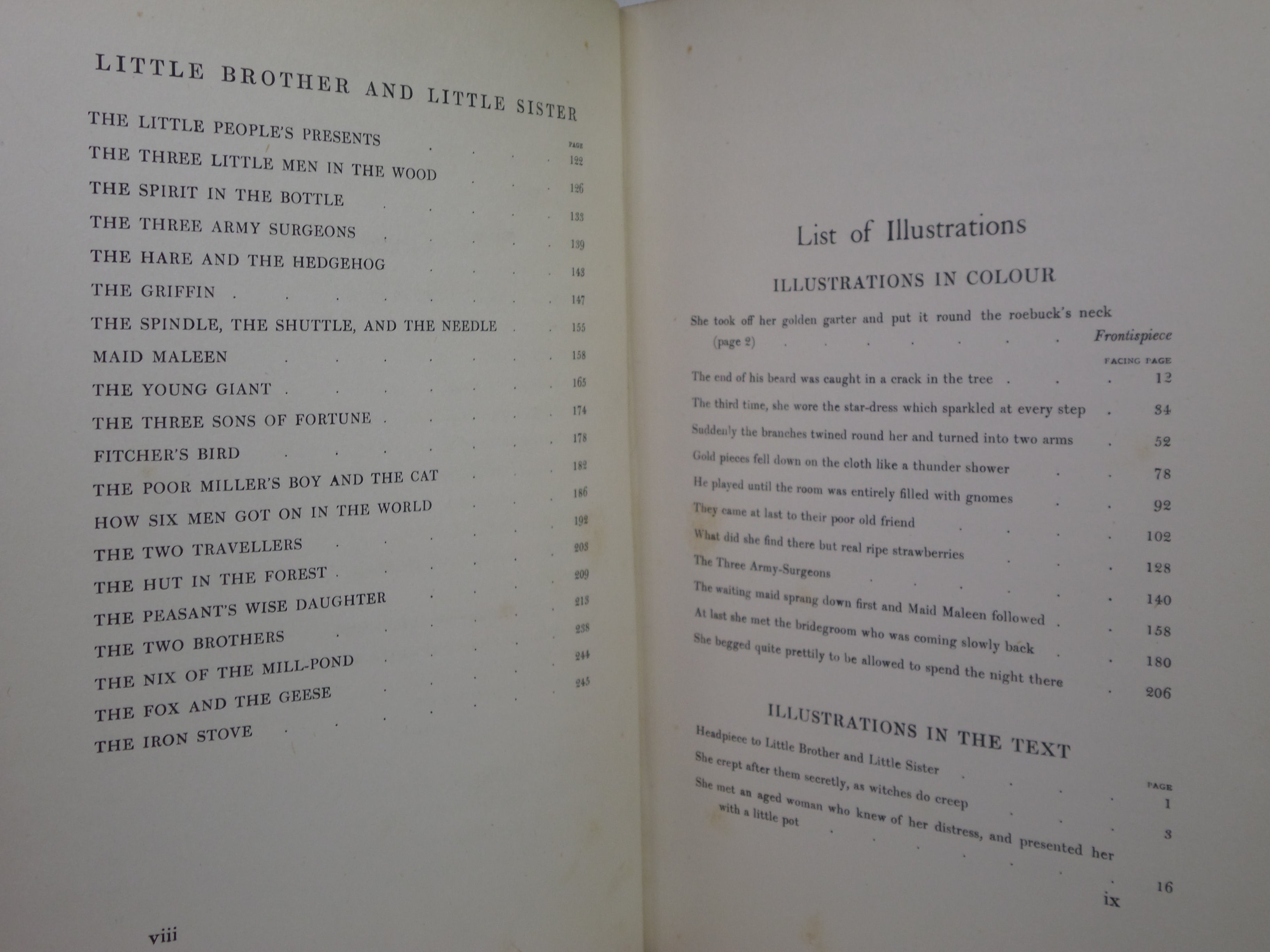 LITTLE BROTHER & LITTLE SISTER 1917 BROTHERS GRIMM, ARTHUR RACKHAM FIRST EDITION