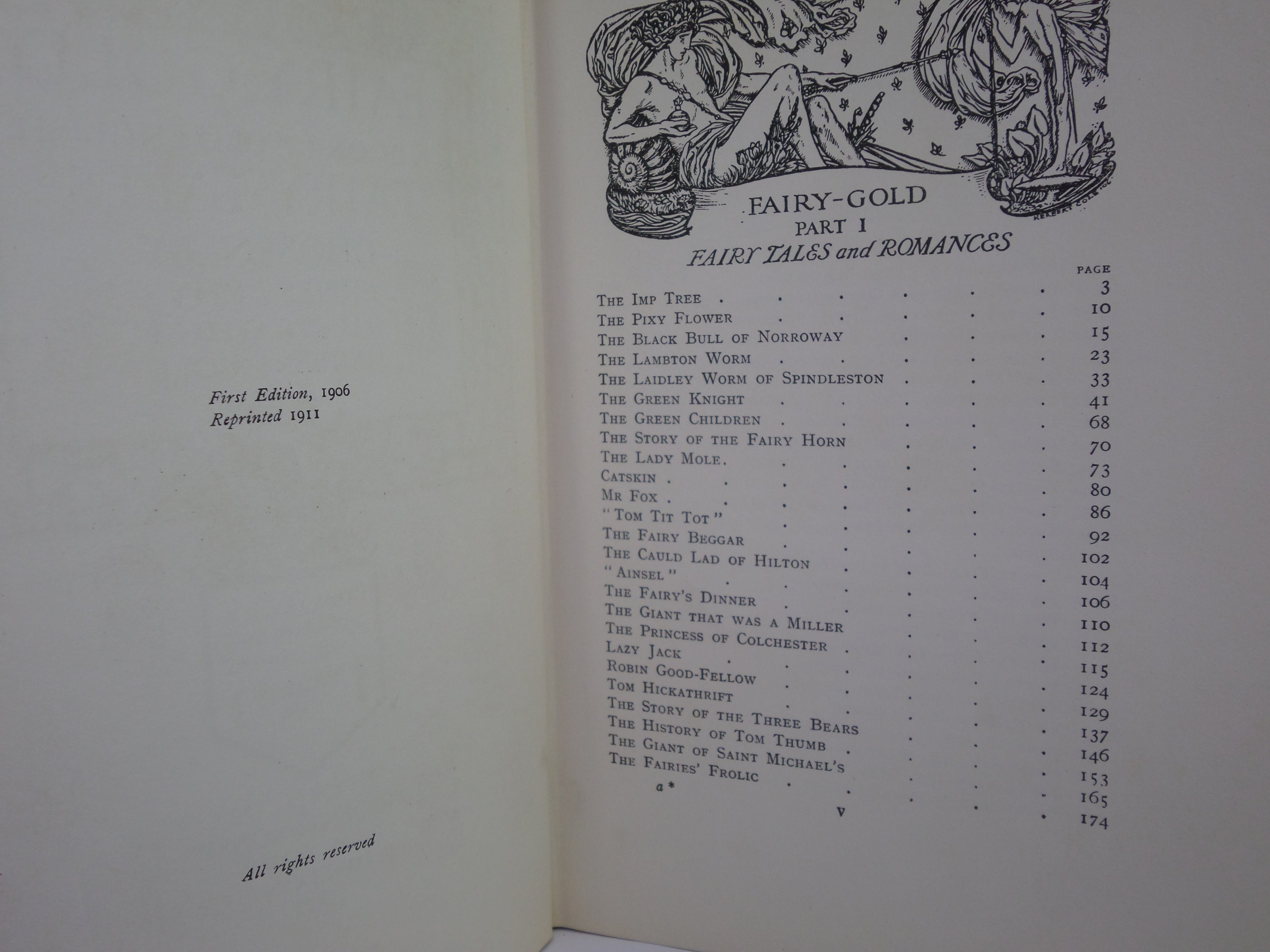FAIRY-GOLD: A BOOK OF OLD ENGLISH FAIRY TALES CHOSEN BY ERNEST RHYS 1911