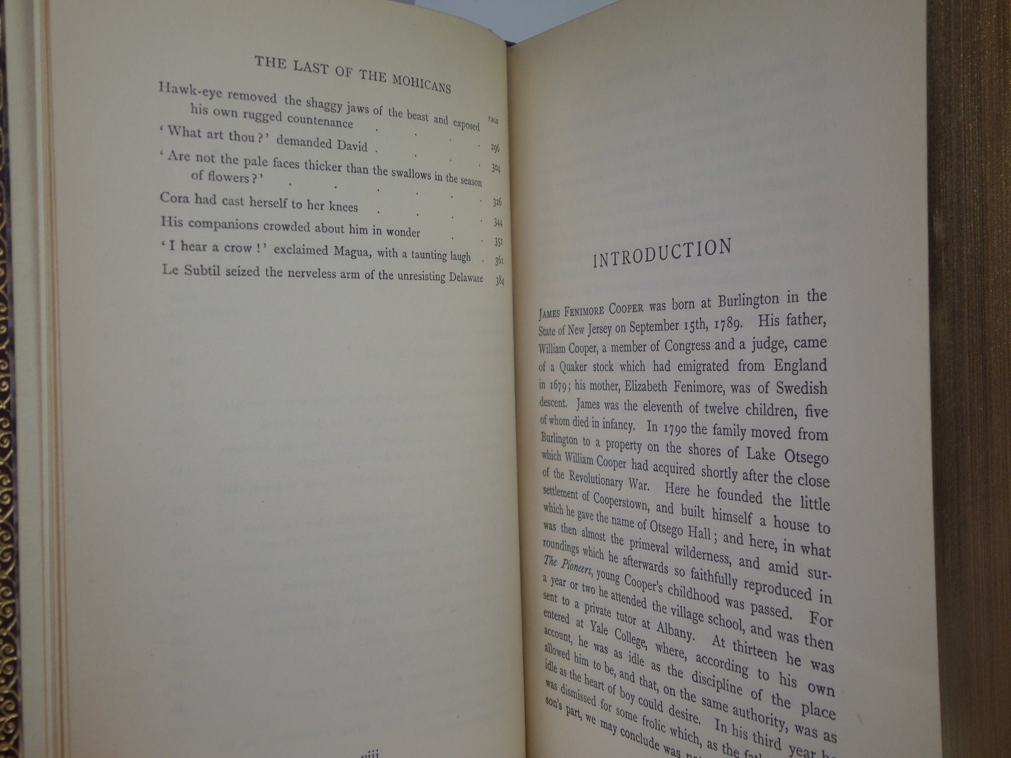 THE LAST OF THE MOHICANS BY JAMES FENIMORE COOPER 1900 BAYNTUN BINDING, H.M. BROCK ILLUSTRATIONS