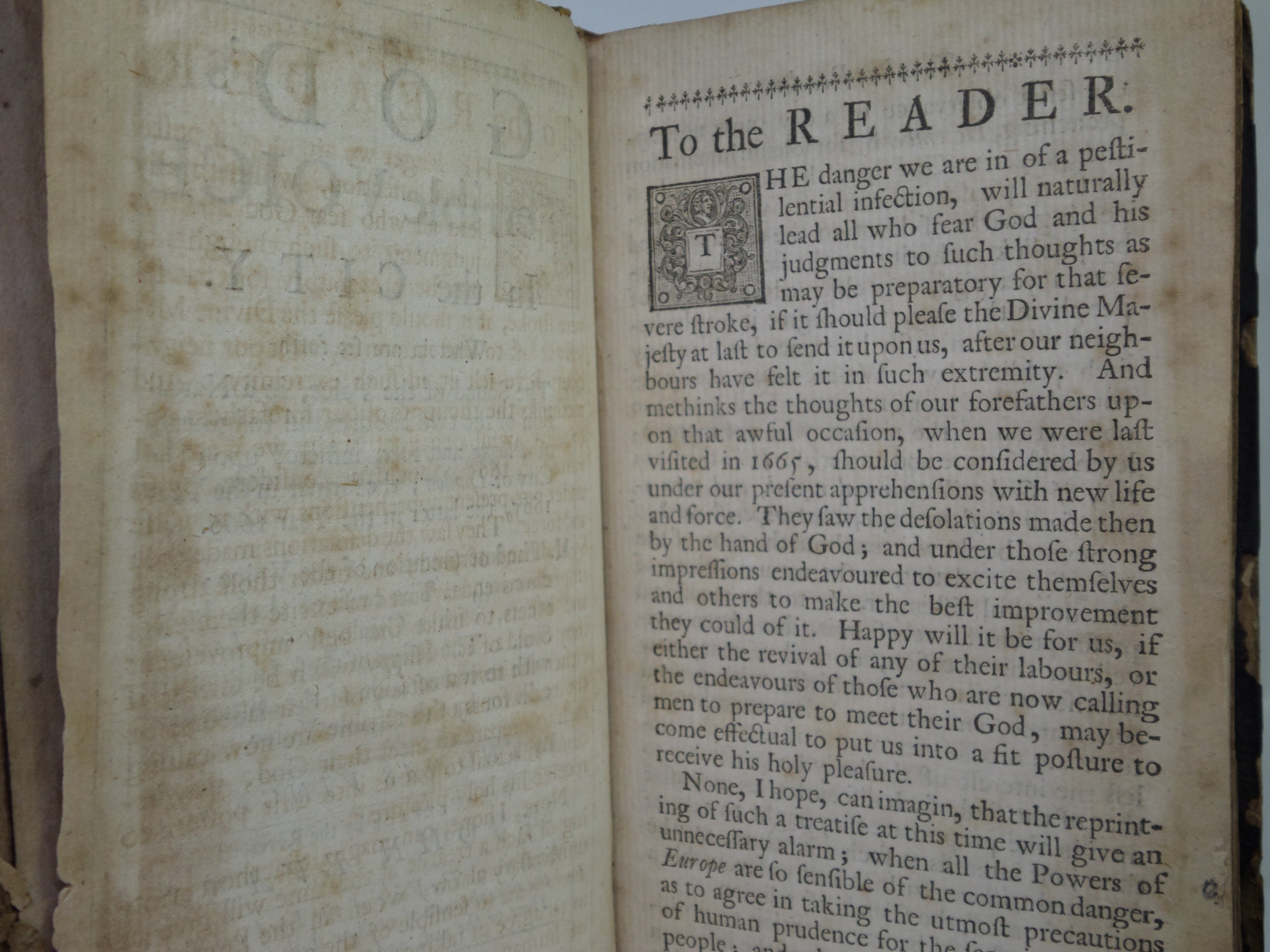 GOD'S TERRIBLE VOICE IN THE CITY 1722 THOMAS VINCENT [PLAGUE - GREAT FIRE OF LONDON]