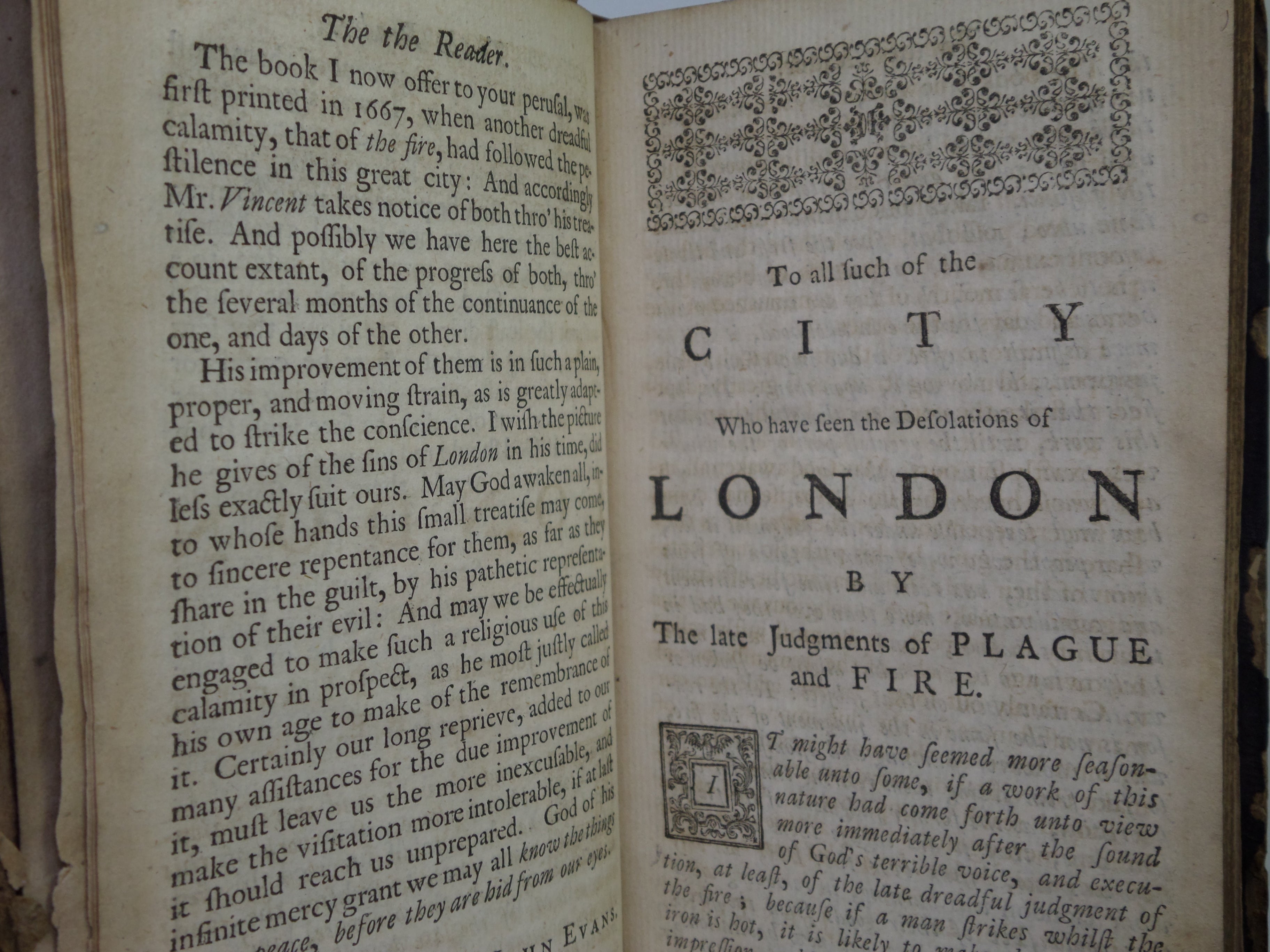 GOD'S TERRIBLE VOICE IN THE CITY 1722 THOMAS VINCENT [PLAGUE - GREAT FIRE OF LONDON]