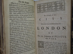 GOD'S TERRIBLE VOICE IN THE CITY 1722 THOMAS VINCENT [PLAGUE - GREAT FIRE OF LONDON]