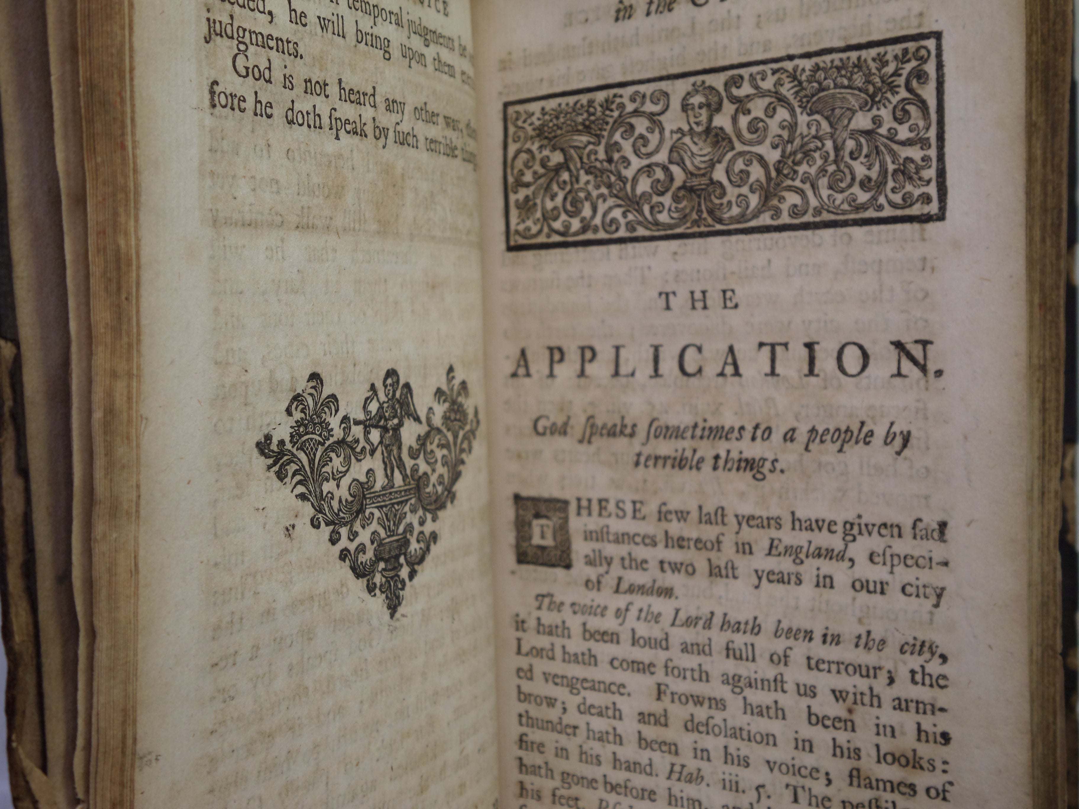GOD'S TERRIBLE VOICE IN THE CITY 1722 THOMAS VINCENT [PLAGUE - GREAT FIRE OF LONDON]