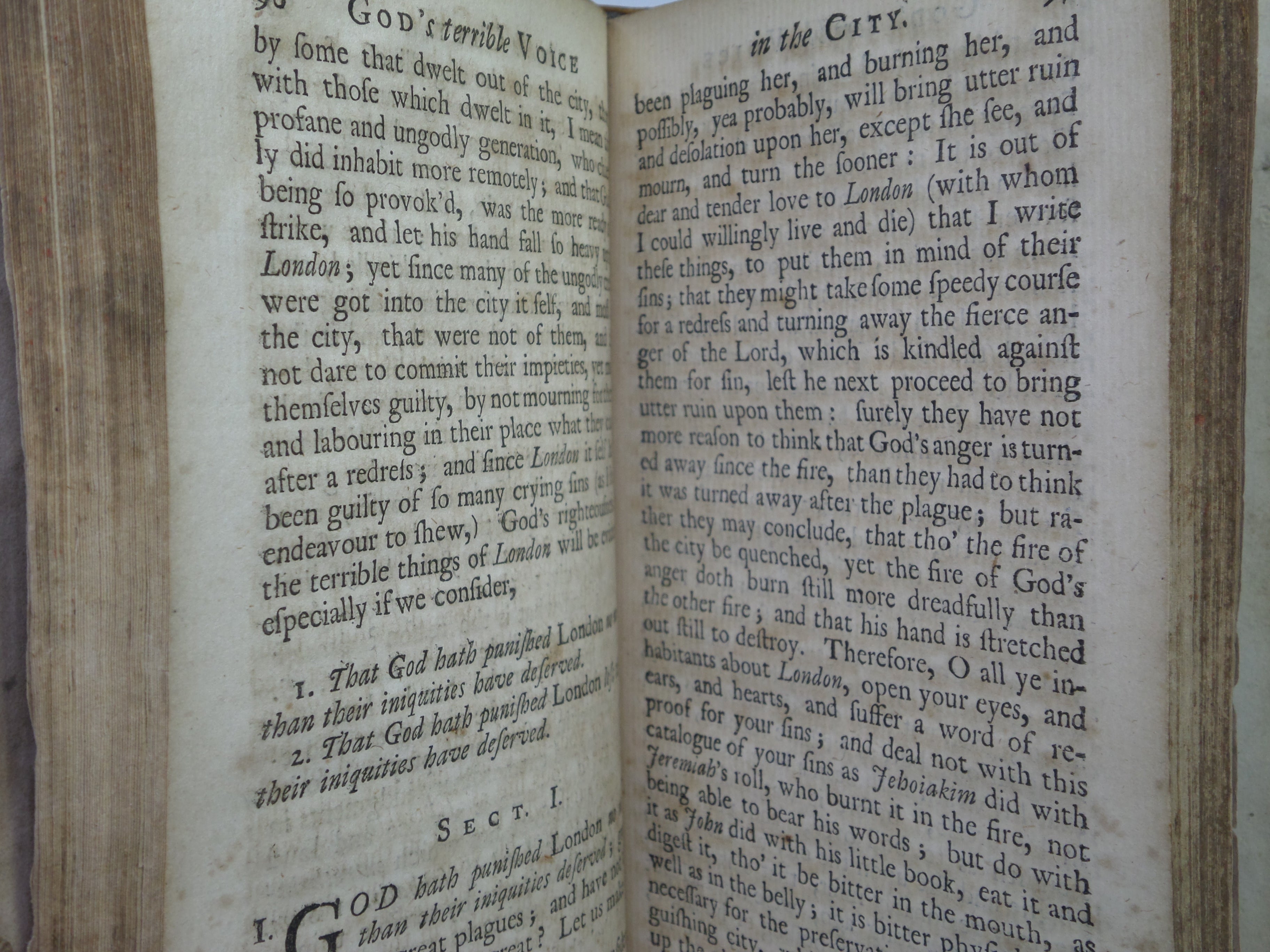 GOD'S TERRIBLE VOICE IN THE CITY 1722 THOMAS VINCENT [PLAGUE - GREAT FIRE OF LONDON]