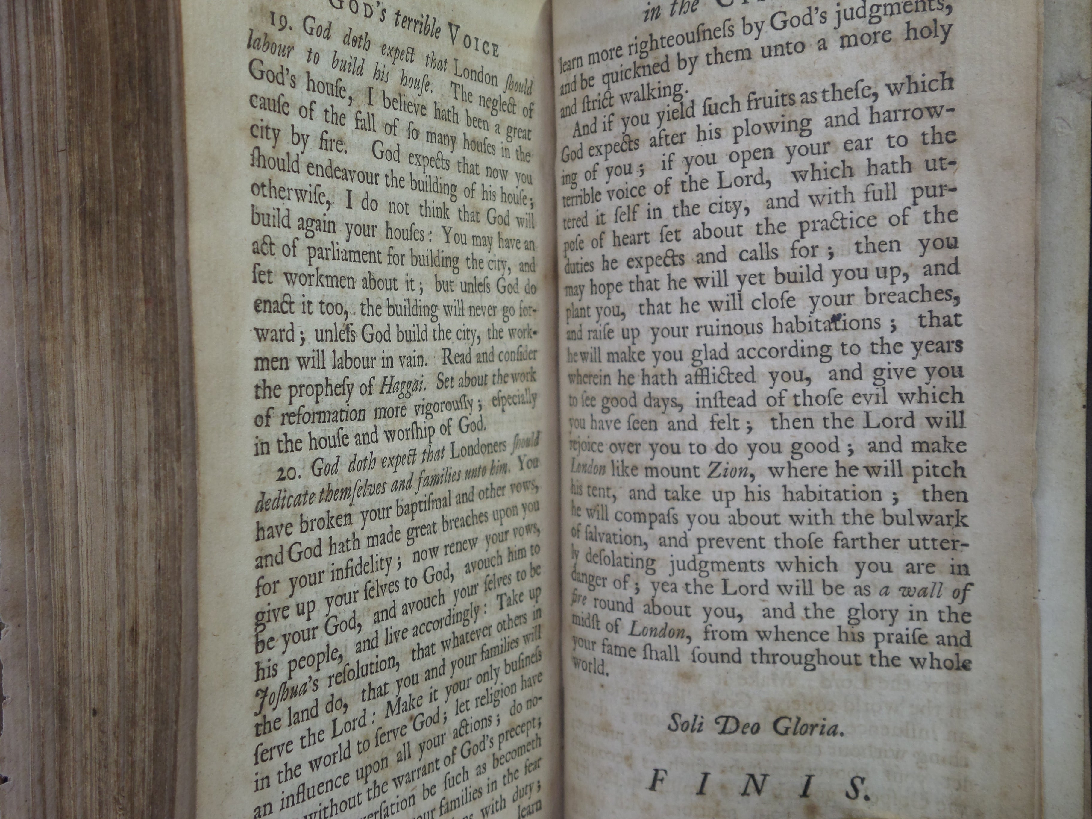 GOD'S TERRIBLE VOICE IN THE CITY 1722 THOMAS VINCENT [PLAGUE - GREAT FIRE OF LONDON]