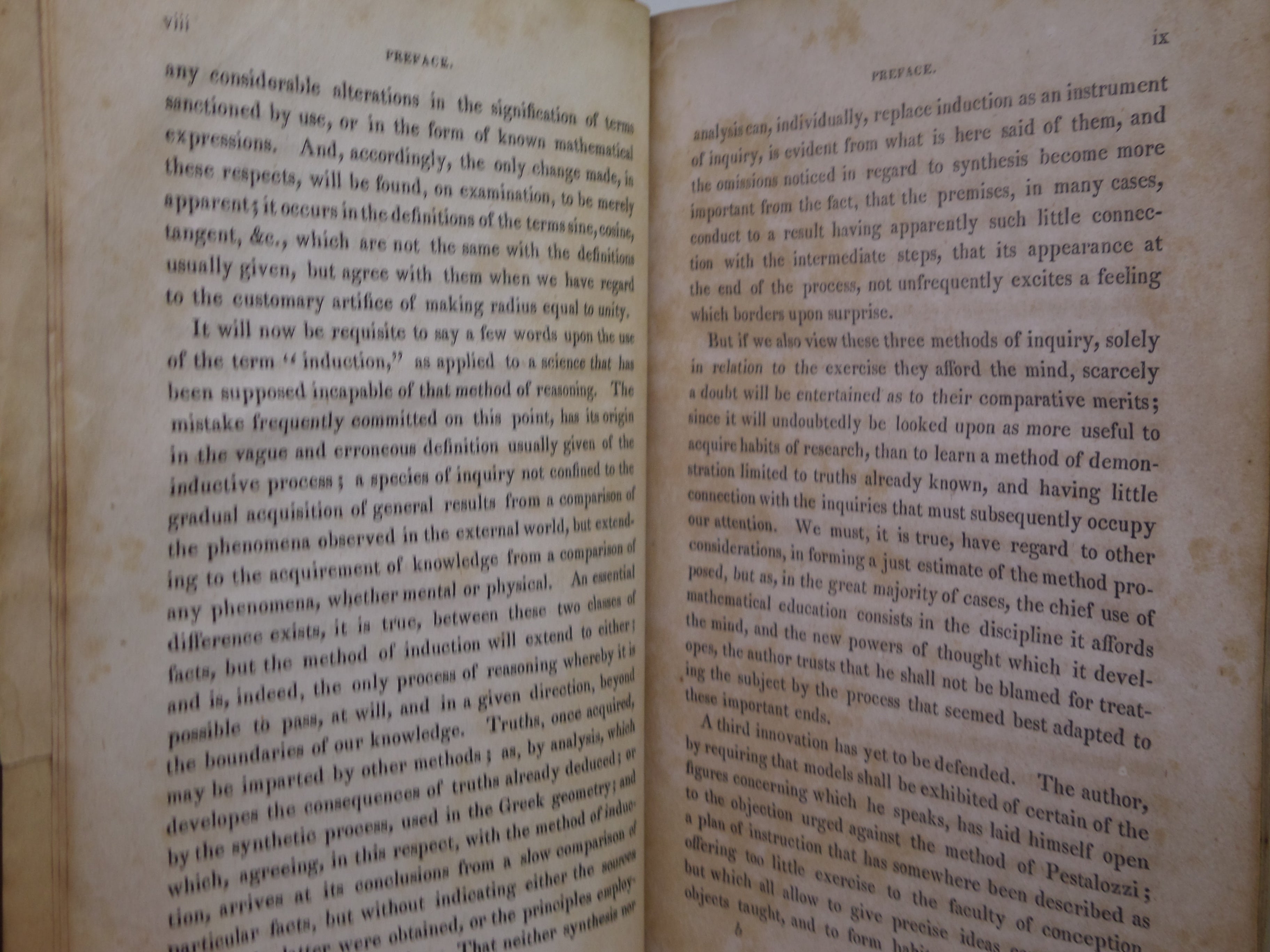 INDUCTIVE GEOMETRY BY CHARLES BONNYCASTLE 1834 FIRST EDITION