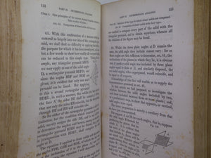 INDUCTIVE GEOMETRY BY CHARLES BONNYCASTLE 1834 FIRST EDITION