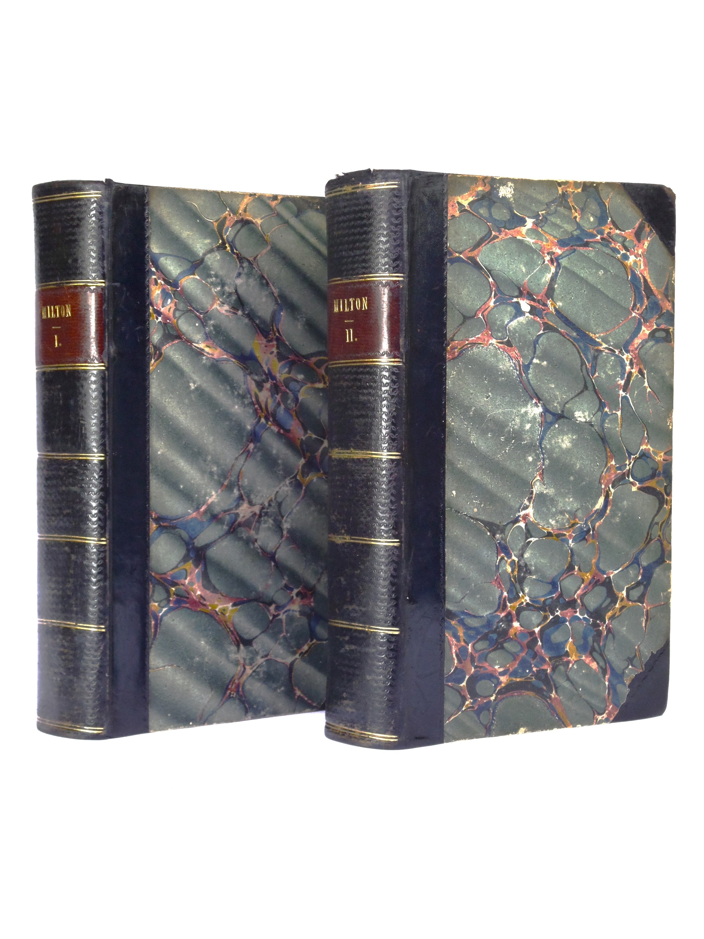 PARADISE LOST BY JOHN MILTON 1790 LEATHER BOUND IN TWO VOLUMES