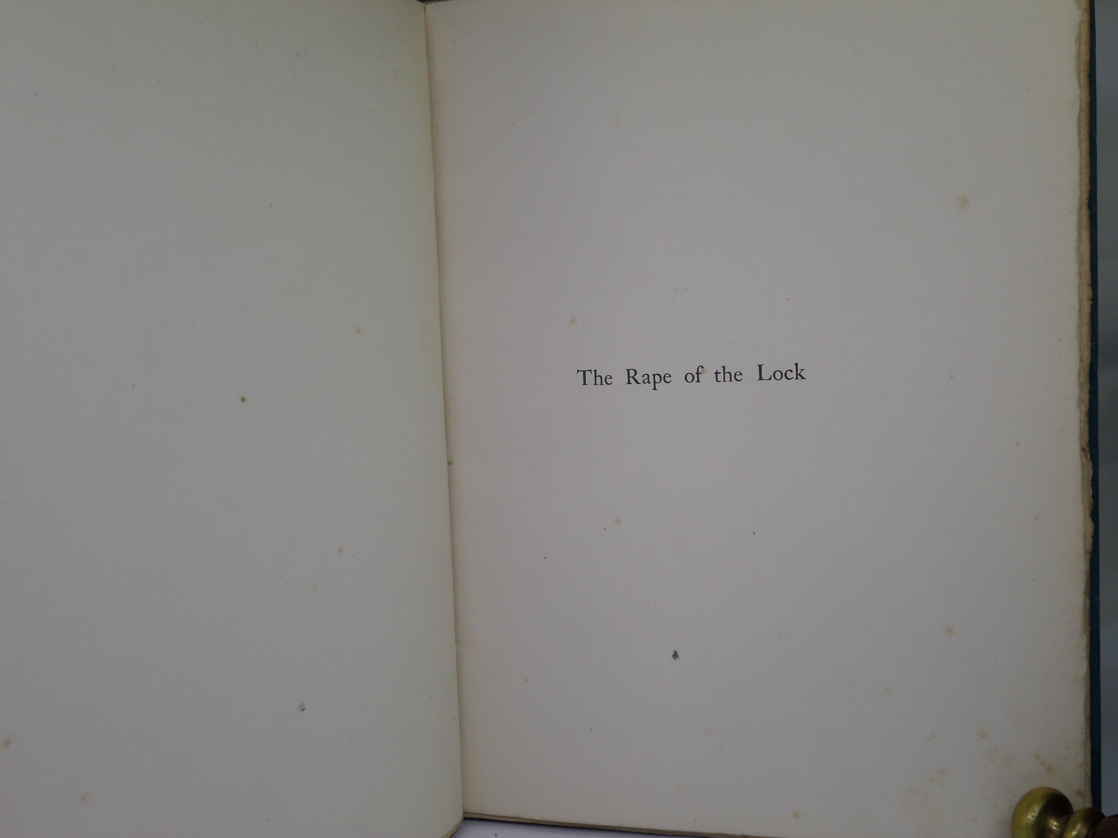 THE RAPE OF THE LOCK BY ALEXANDER POPE 1896 ILLUSTRATED BY AUBREY BEARDSLEY
