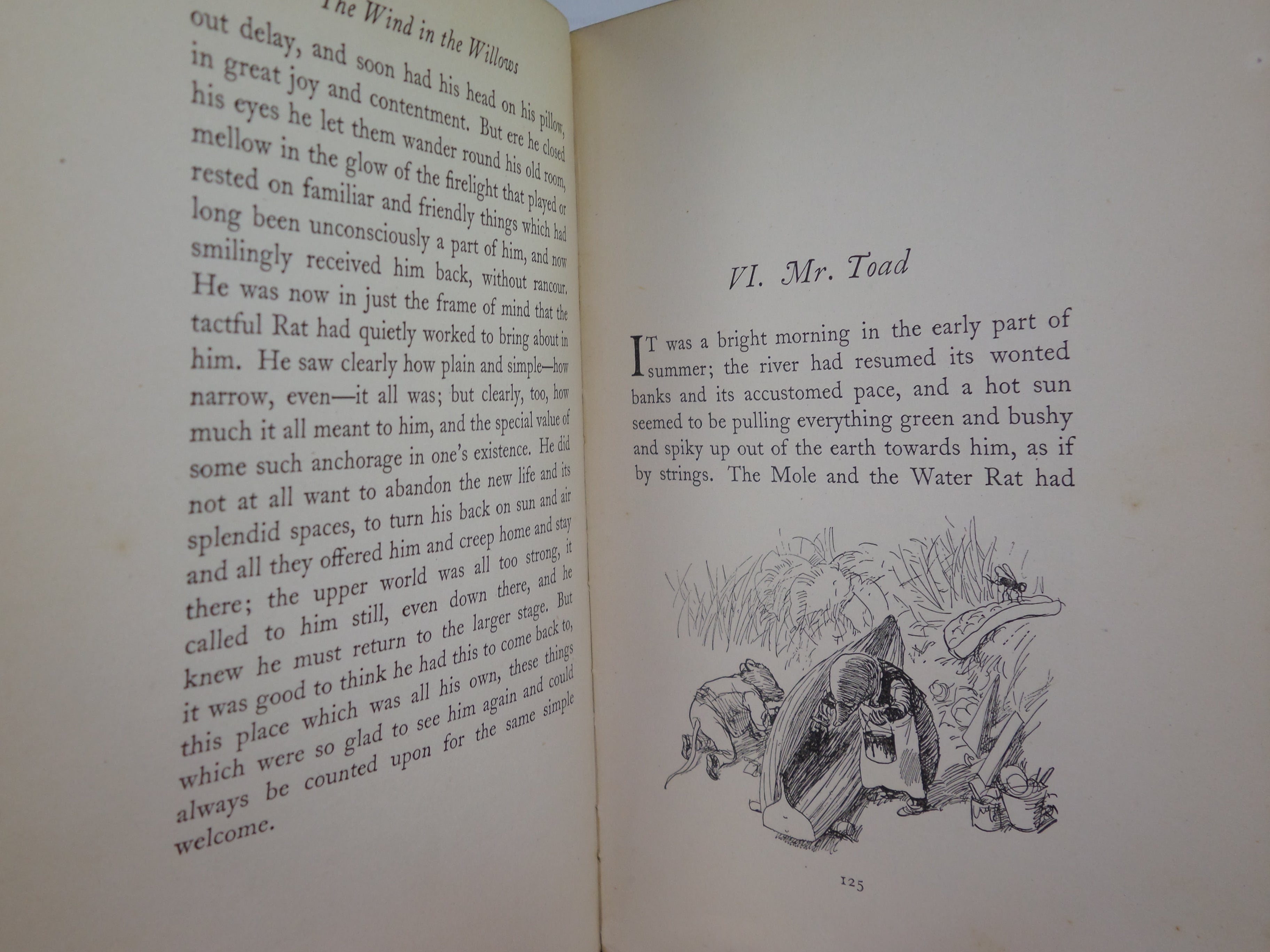 THE WIND IN THE WILLOWS BY KENNETH GRAHAME 1931 FIRST ILLUSTRATED EDITION