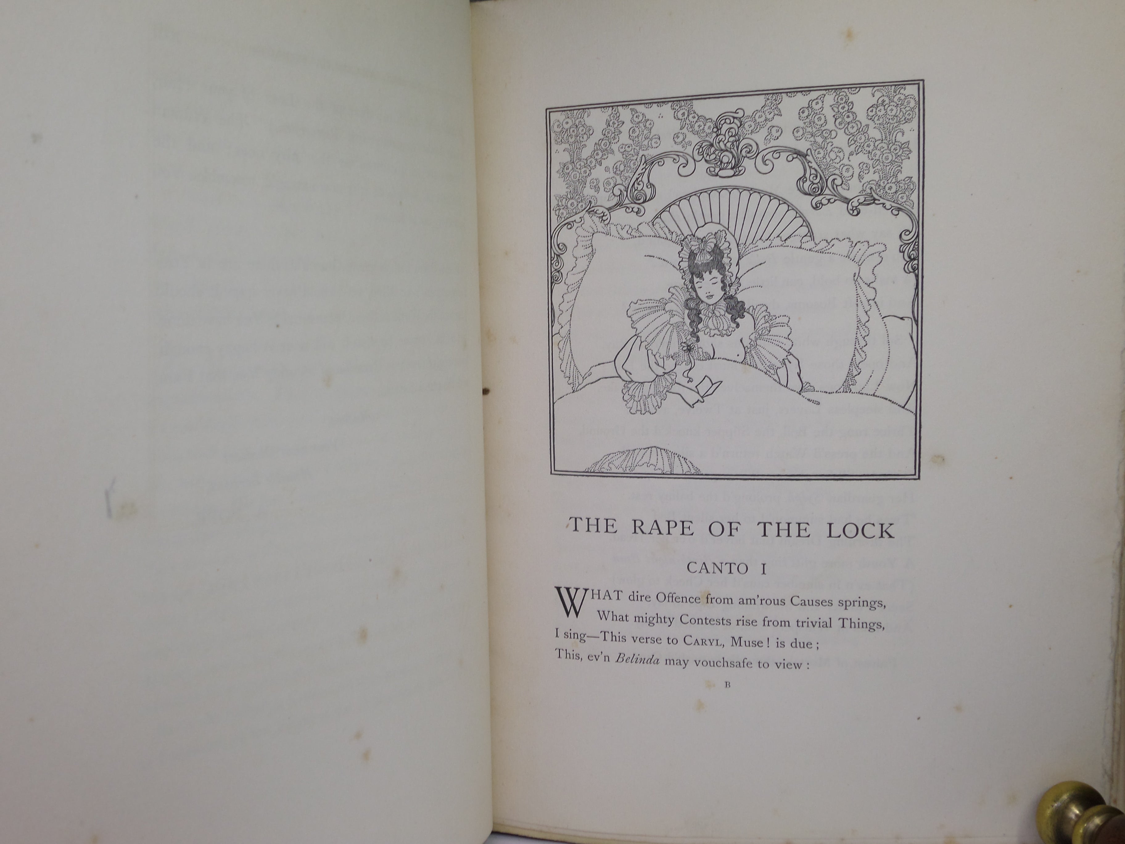 THE RAPE OF THE LOCK BY ALEXANDER POPE 1896 ILLUSTRATED BY AUBREY BEARDSLEY