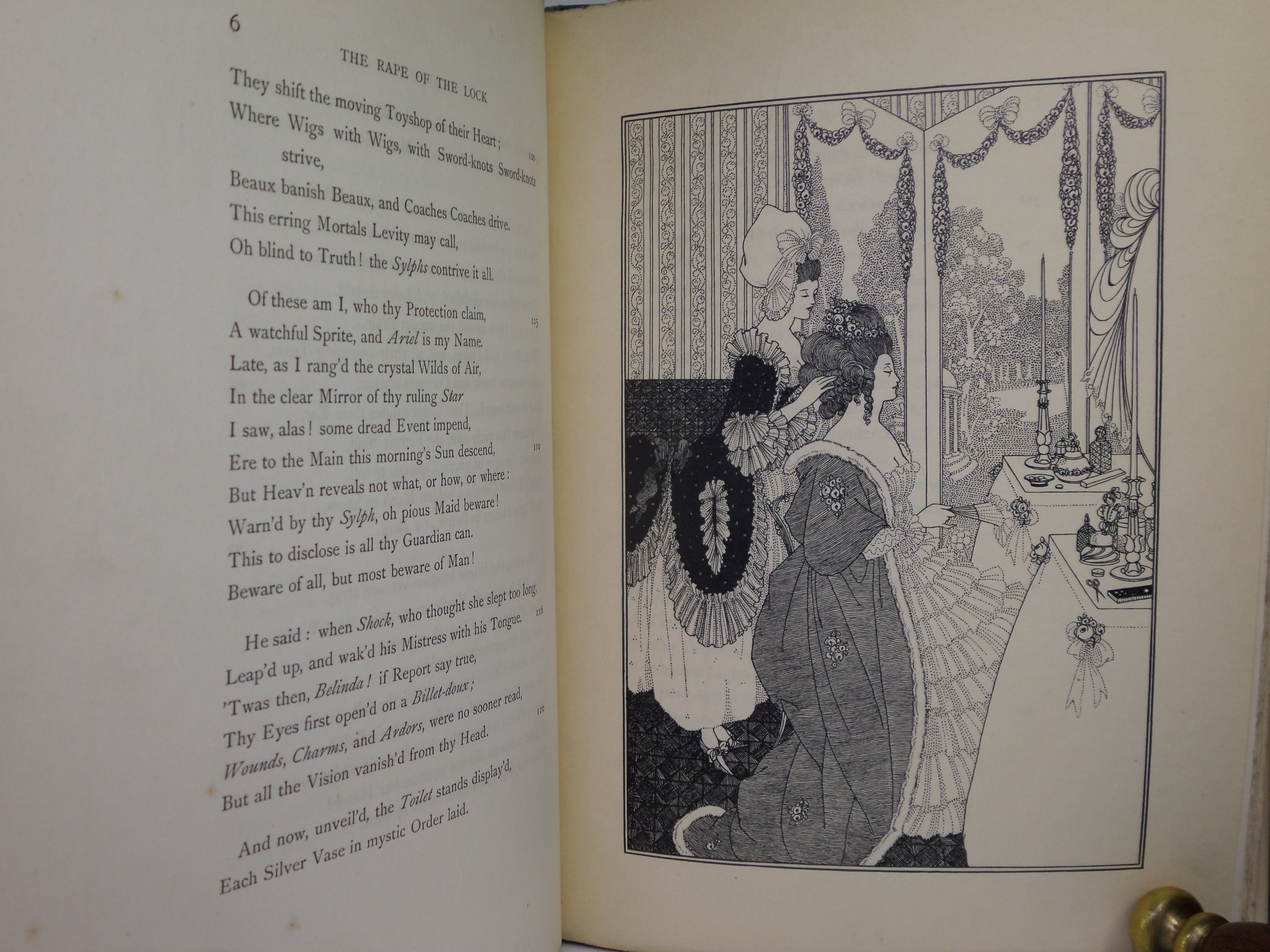 THE RAPE OF THE LOCK BY ALEXANDER POPE 1896 ILLUSTRATED BY AUBREY BEARDSLEY
