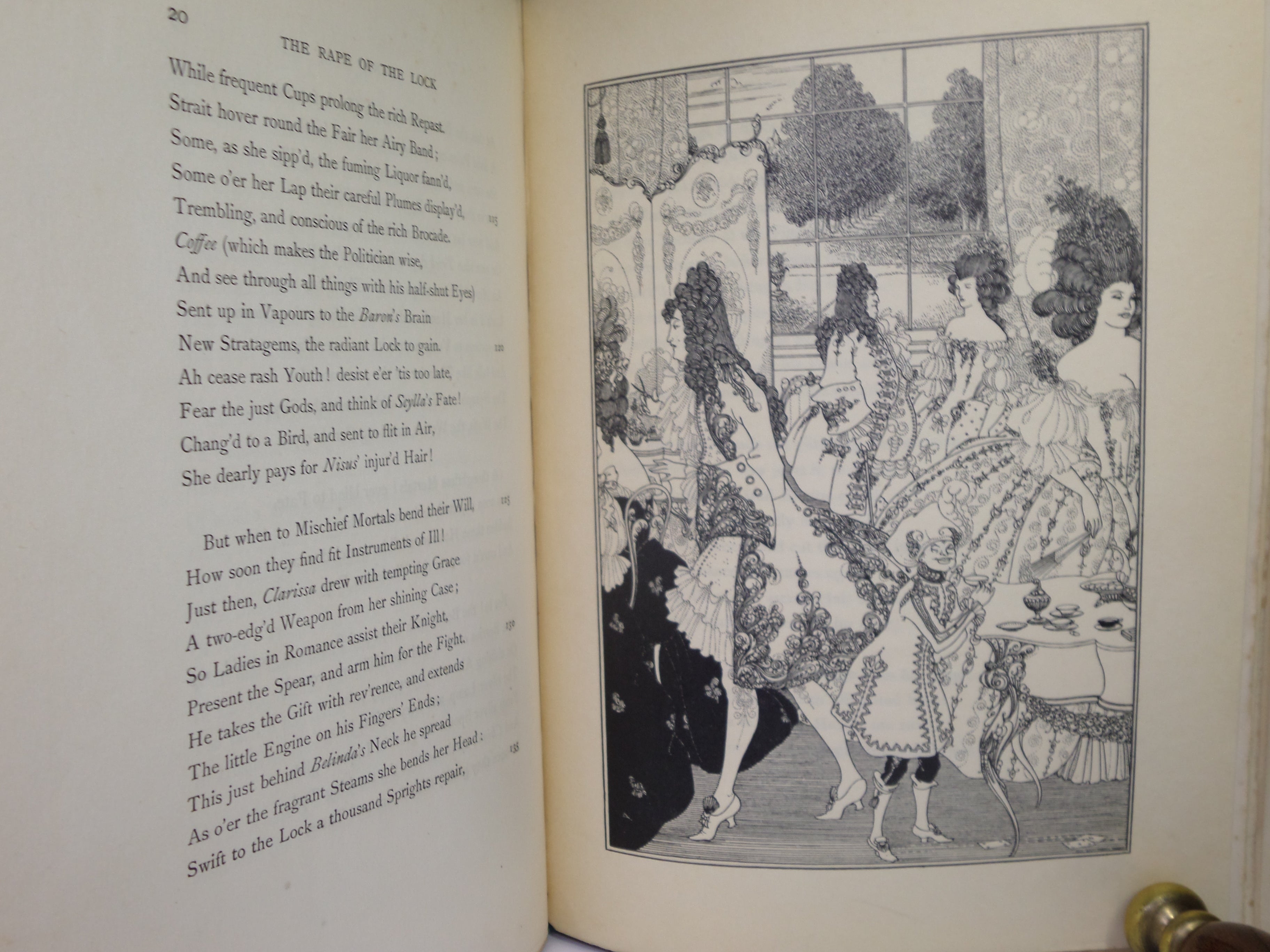 THE RAPE OF THE LOCK BY ALEXANDER POPE 1896 ILLUSTRATED BY AUBREY BEARDSLEY