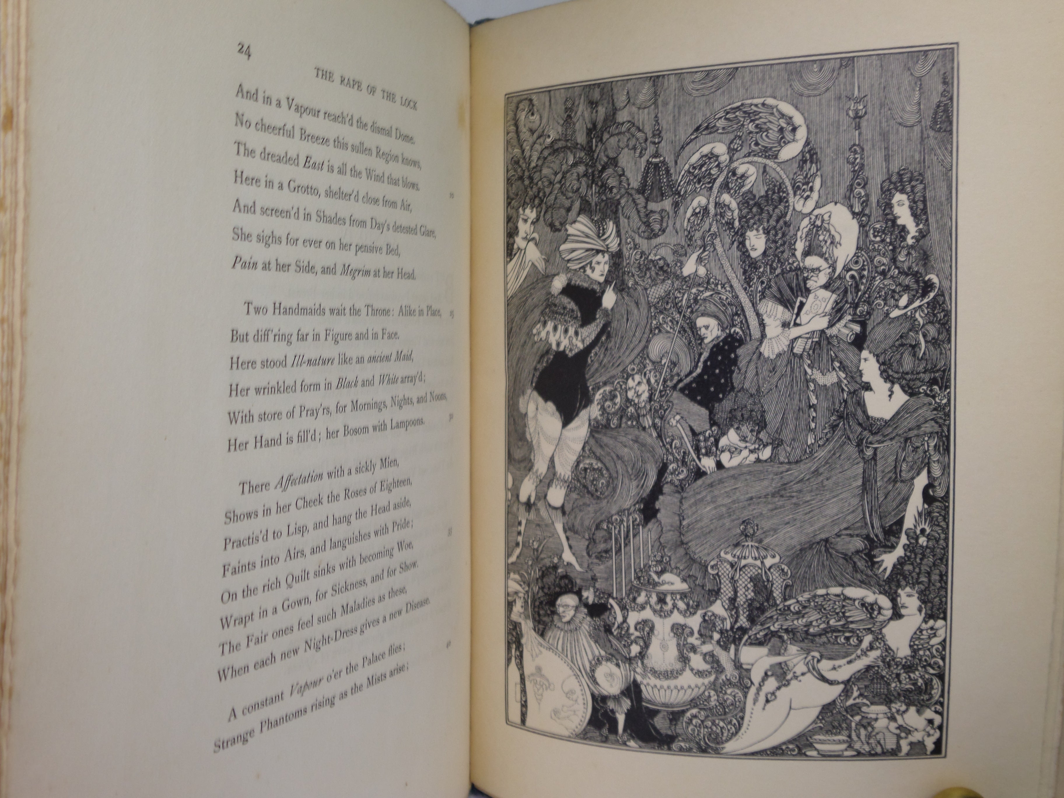THE RAPE OF THE LOCK BY ALEXANDER POPE 1896 ILLUSTRATED BY AUBREY BEARDSLEY