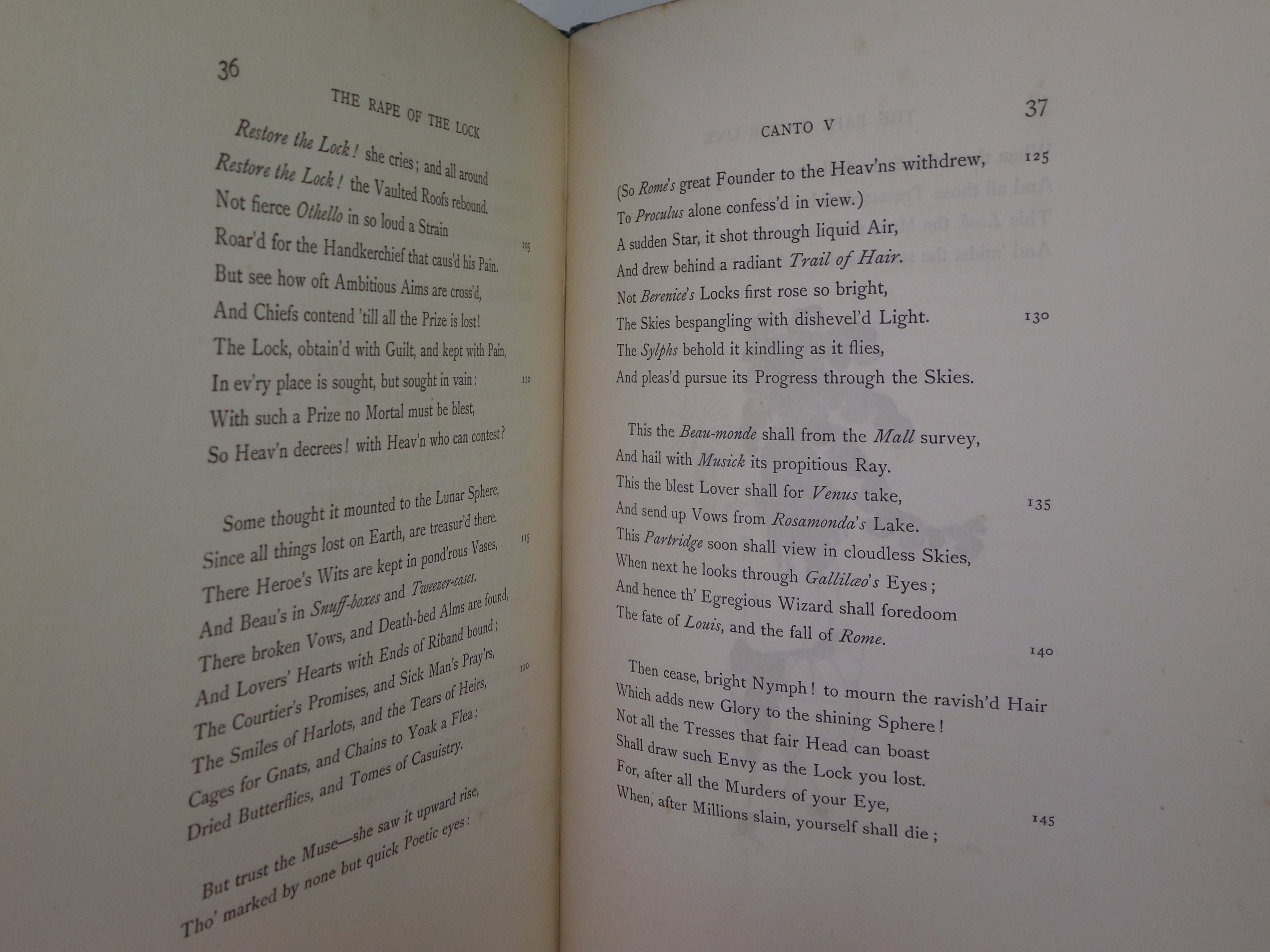 THE RAPE OF THE LOCK BY ALEXANDER POPE 1896 ILLUSTRATED BY AUBREY BEARDSLEY