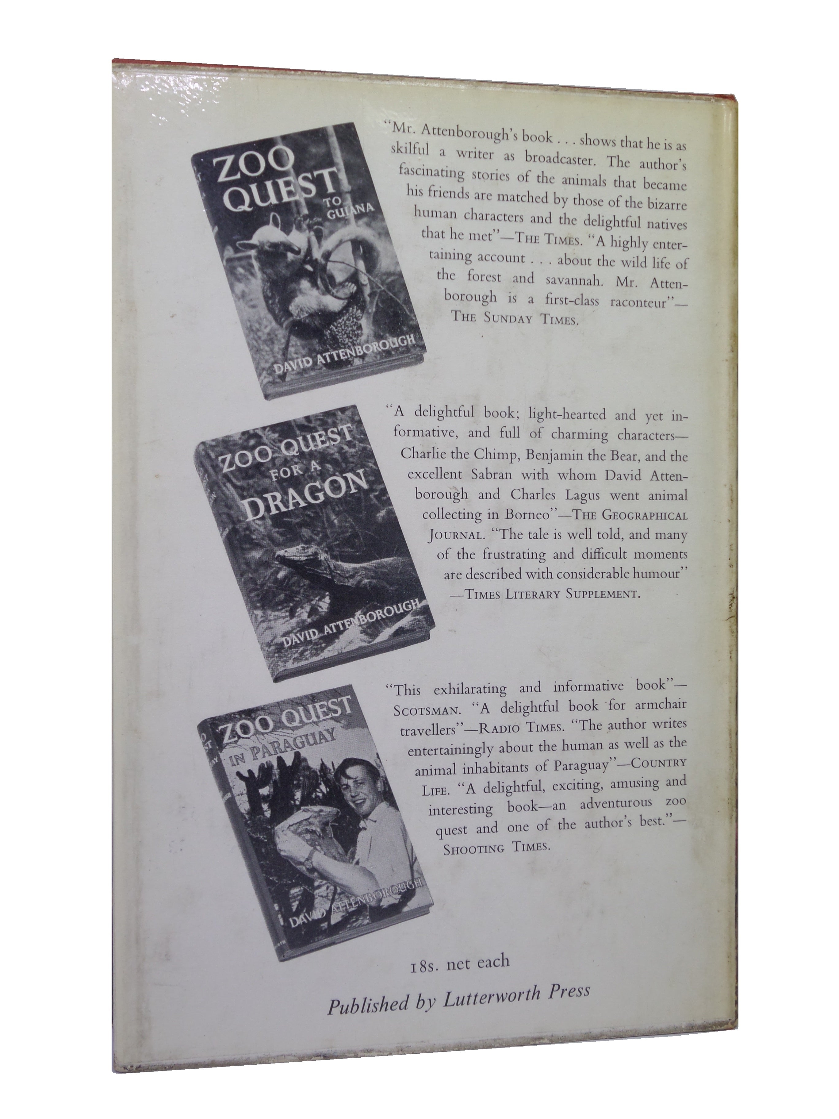 QUEST IN PARADISE BY DAVID ATTENBOROUGH 1960 SIGNED FIRST EDITION