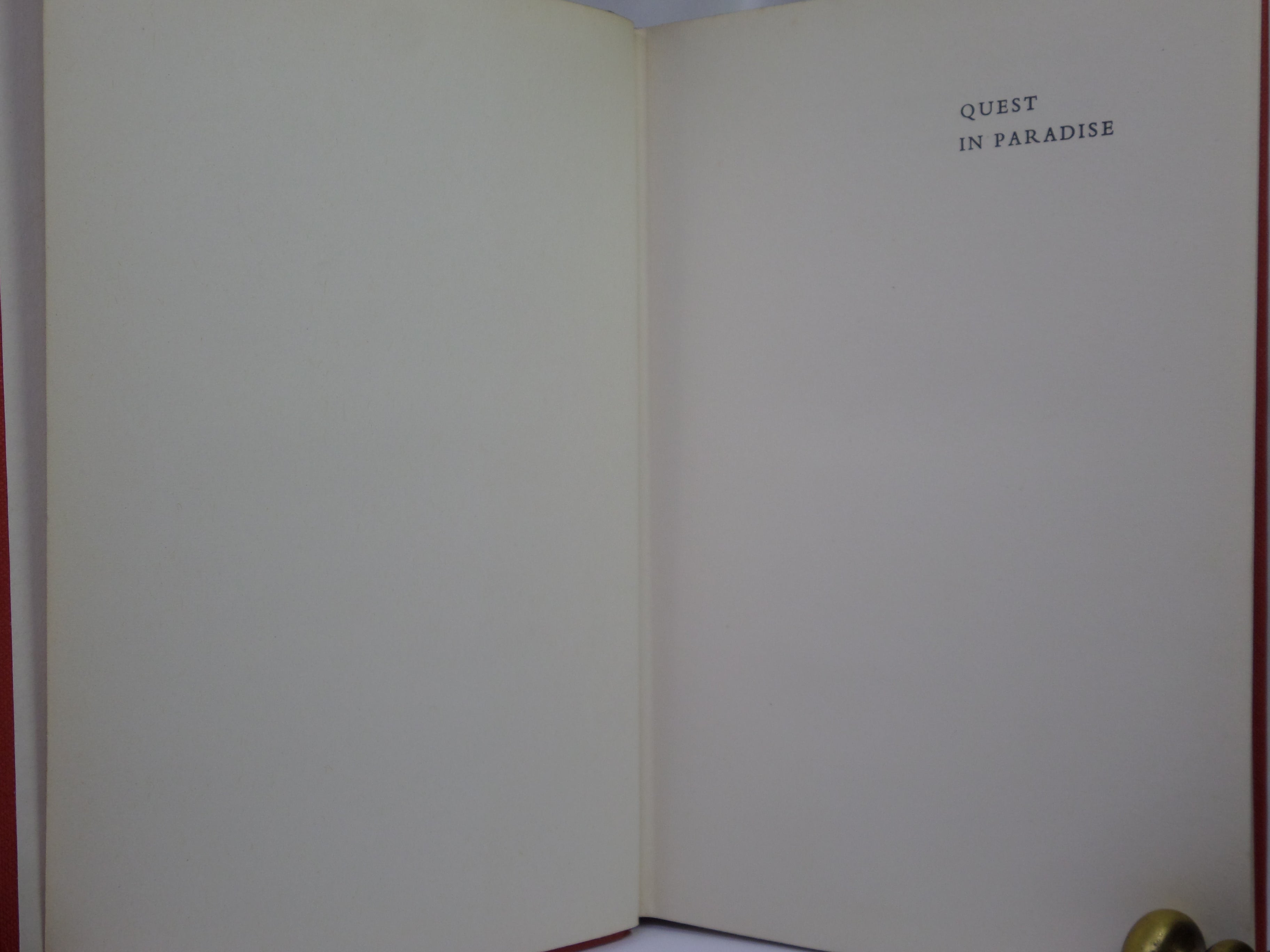 QUEST IN PARADISE BY DAVID ATTENBOROUGH 1960 SIGNED FIRST EDITION