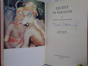 QUEST IN PARADISE BY DAVID ATTENBOROUGH 1960 SIGNED FIRST EDITION
